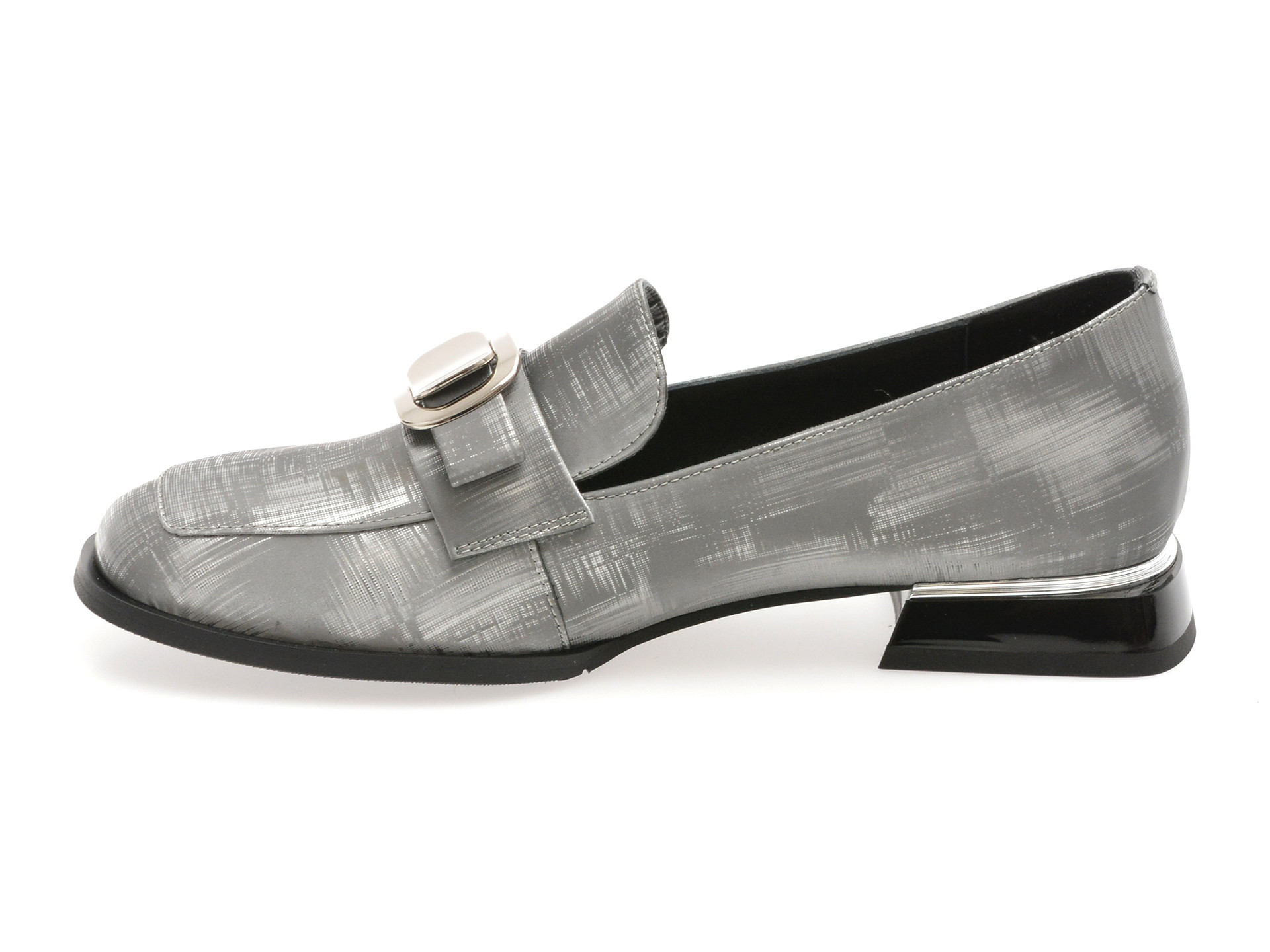 Mocasini epica gri 71874 din piele naturala