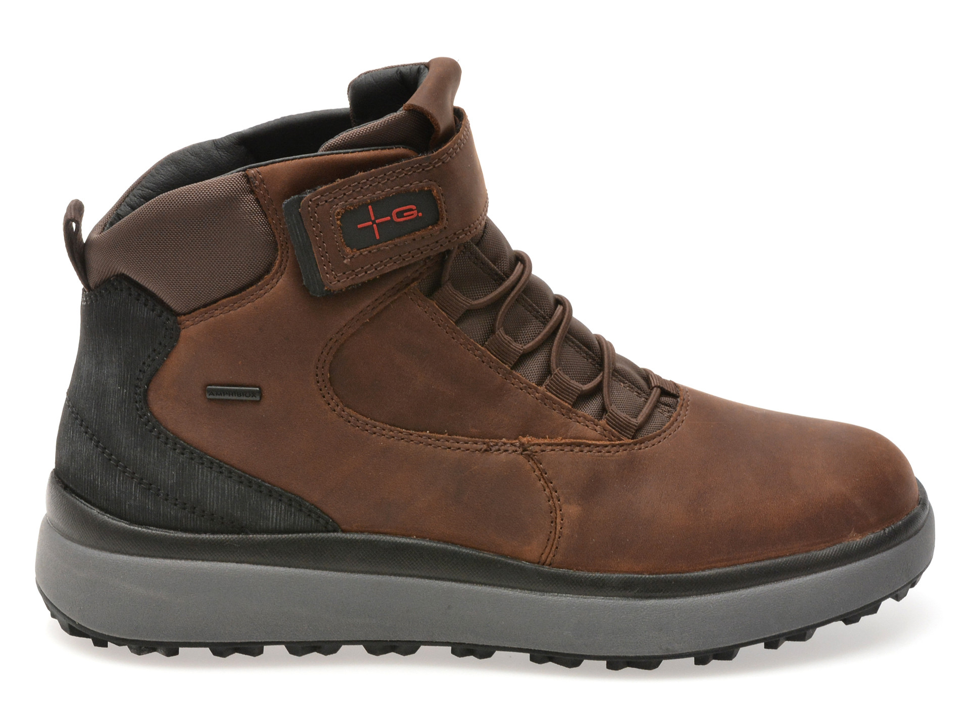 Ghete GEOX maro, U56FZC, din piele naturala