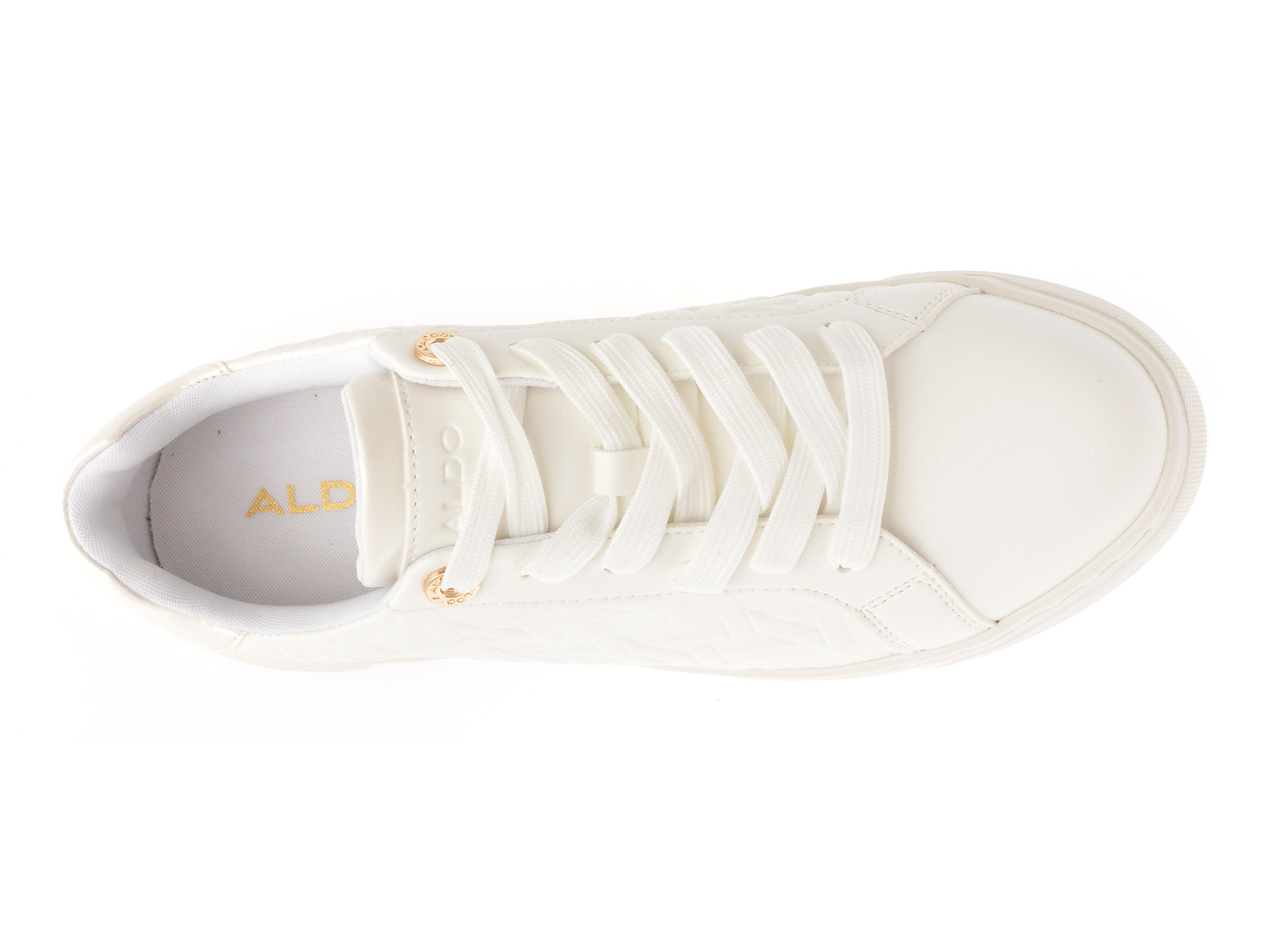 Pantofi sport ALDO albi, CLUBLUX 115, din piele ecologica