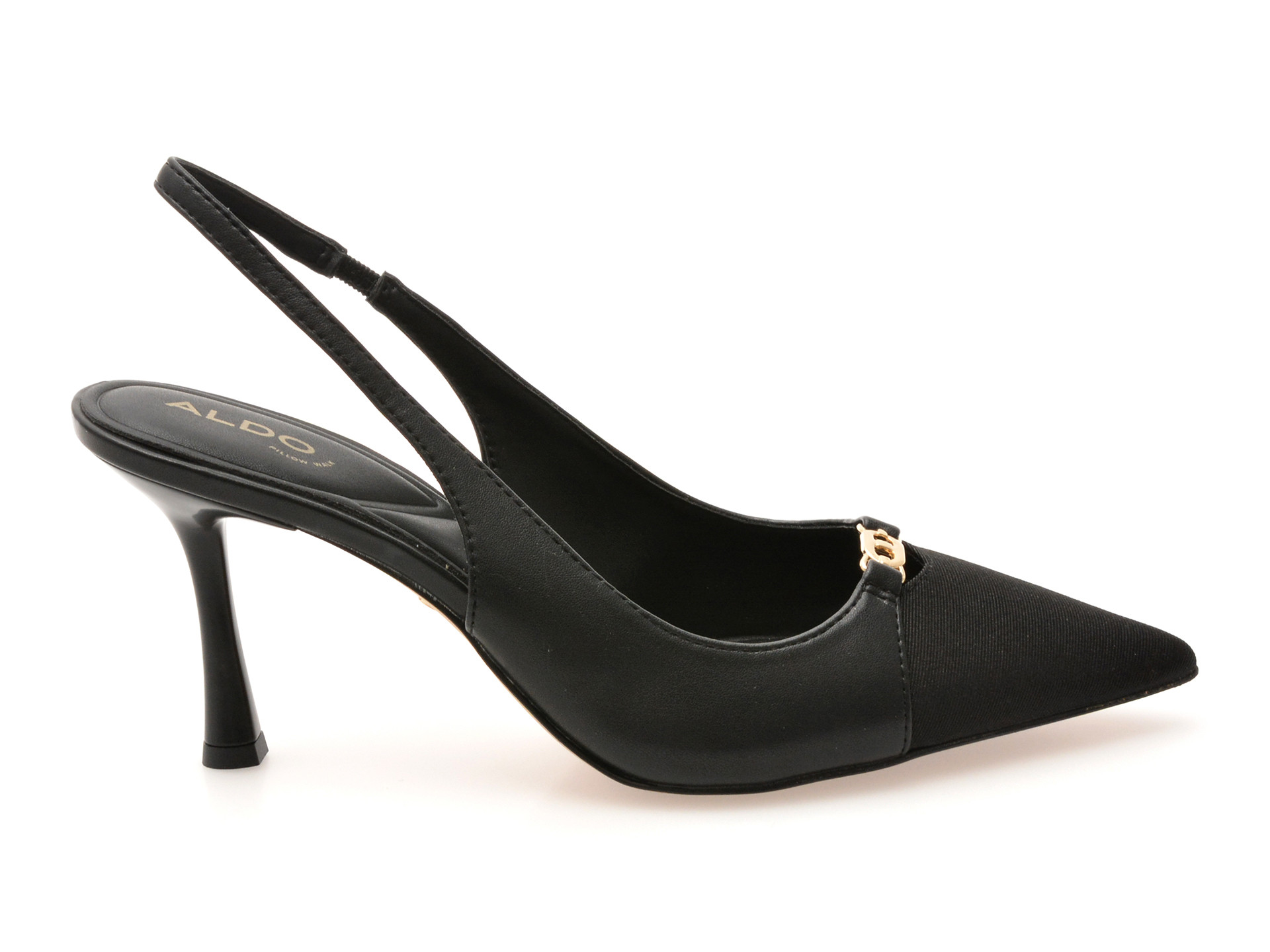 Pantofi eleganti ALDO negri, AUGUSTAS 007, din piele ecologica