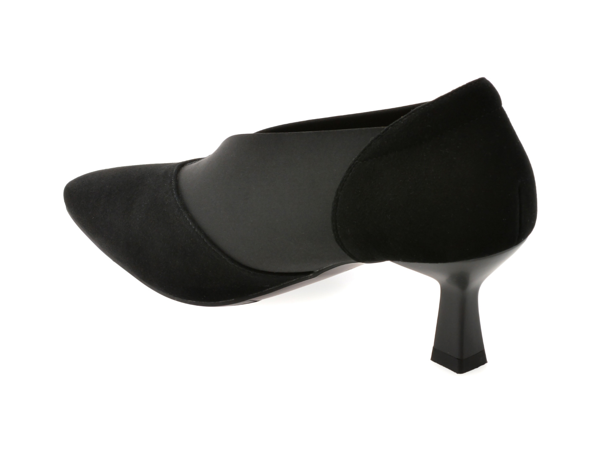 Pantofi eleganti EPICA negri, 3D7535, din piele intoarsa