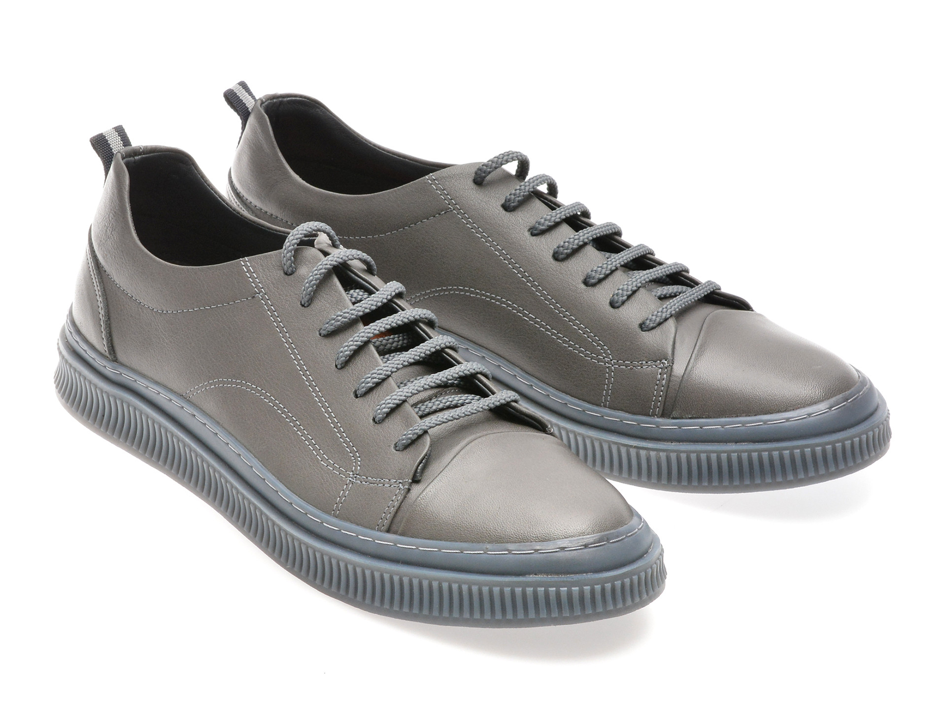 Pantofi sport OTTER gri, AST1, din piele naturala