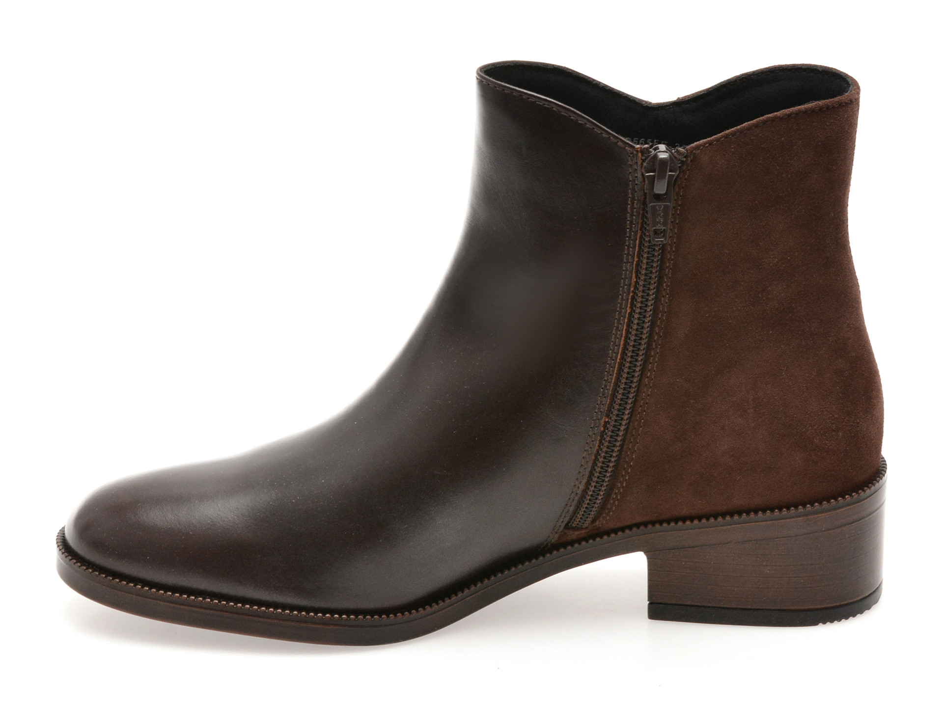 Ghete GEOX maro, D565EE, din piele naturala