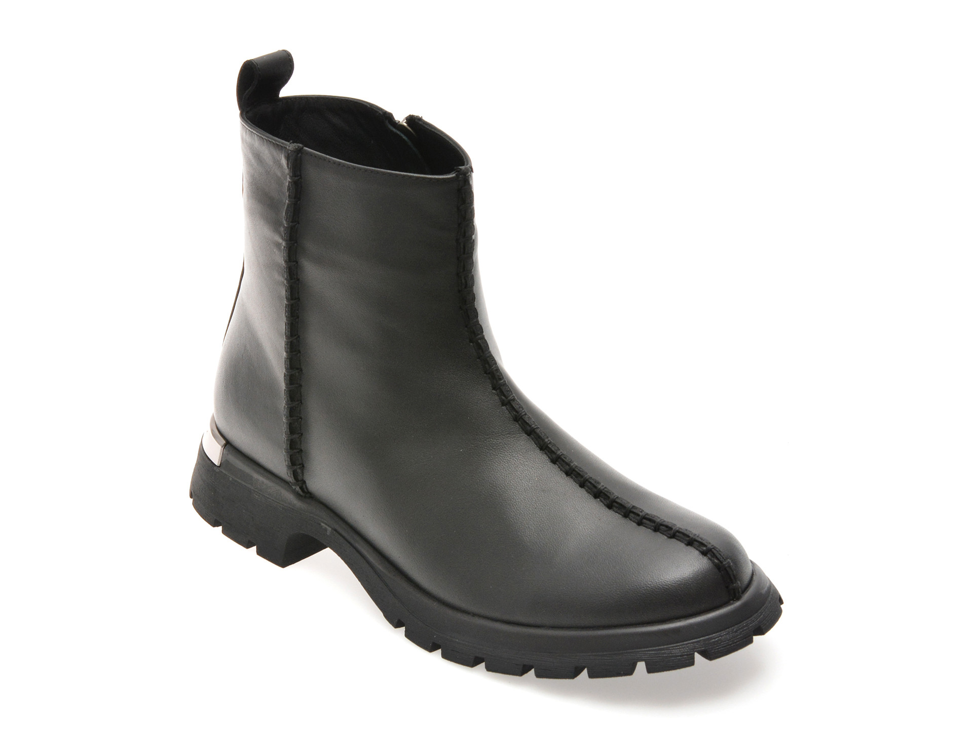 Ghete IMAGE negre, 208300, din piele naturala