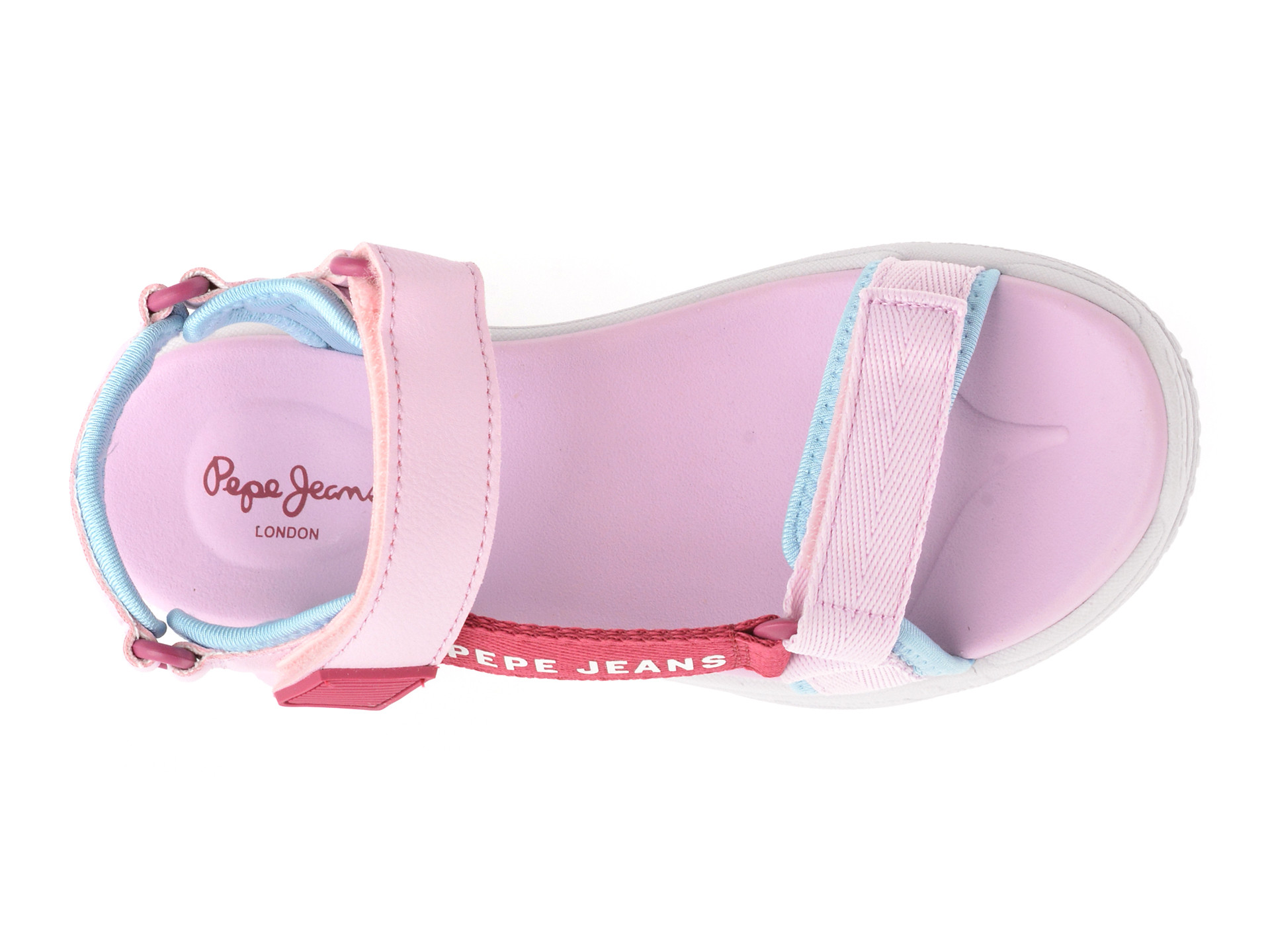 Sandale PEPE JEANS mov, MAVEL TOP G, din material textil