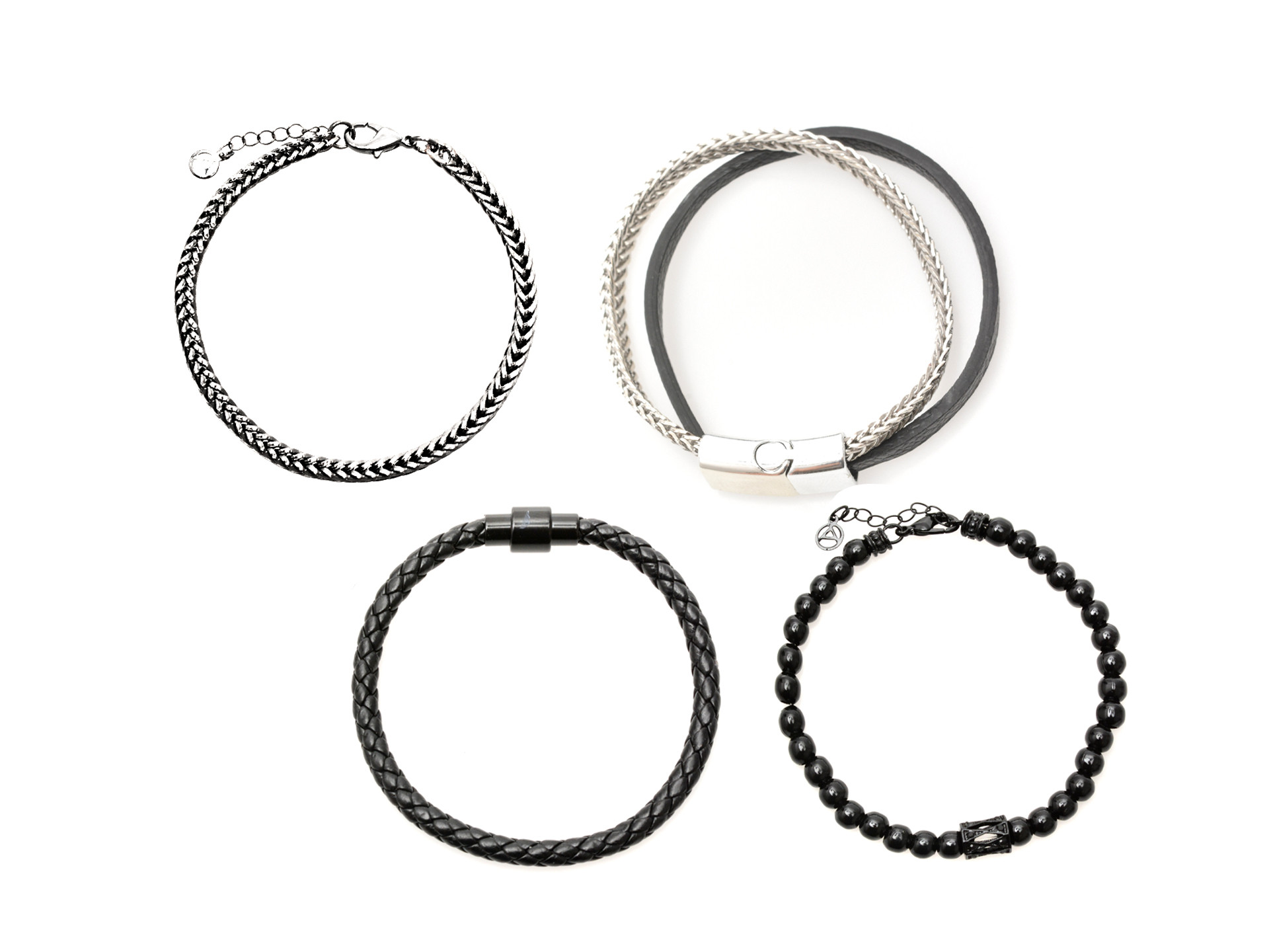 Bratara ALDO neagra, DANNIELL 971, din metal