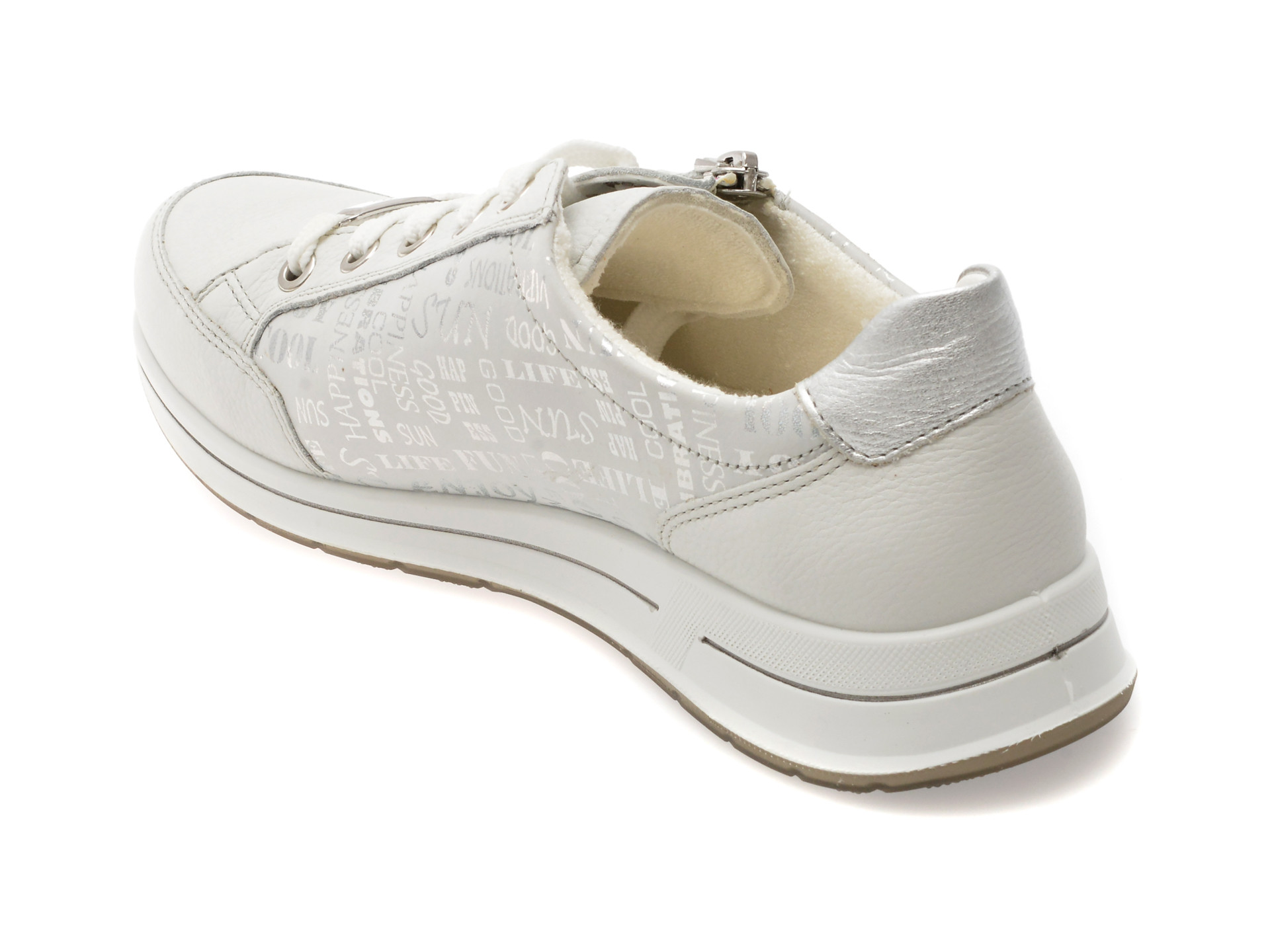 Pantofi sport ARA albi, 24801, din piele naturala