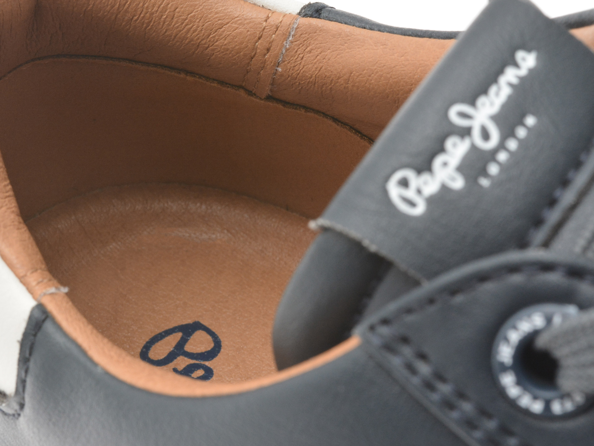 Pantofi sport PEPE JEANS bleumarin, JOE BASIC, din piele ecologica