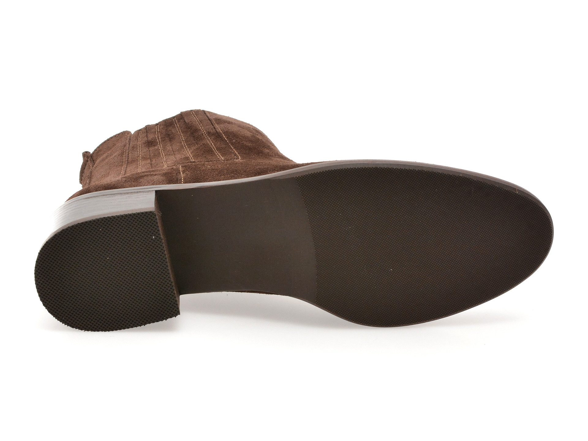 Ghete EPICA maro, 232080, din piele intoarsa