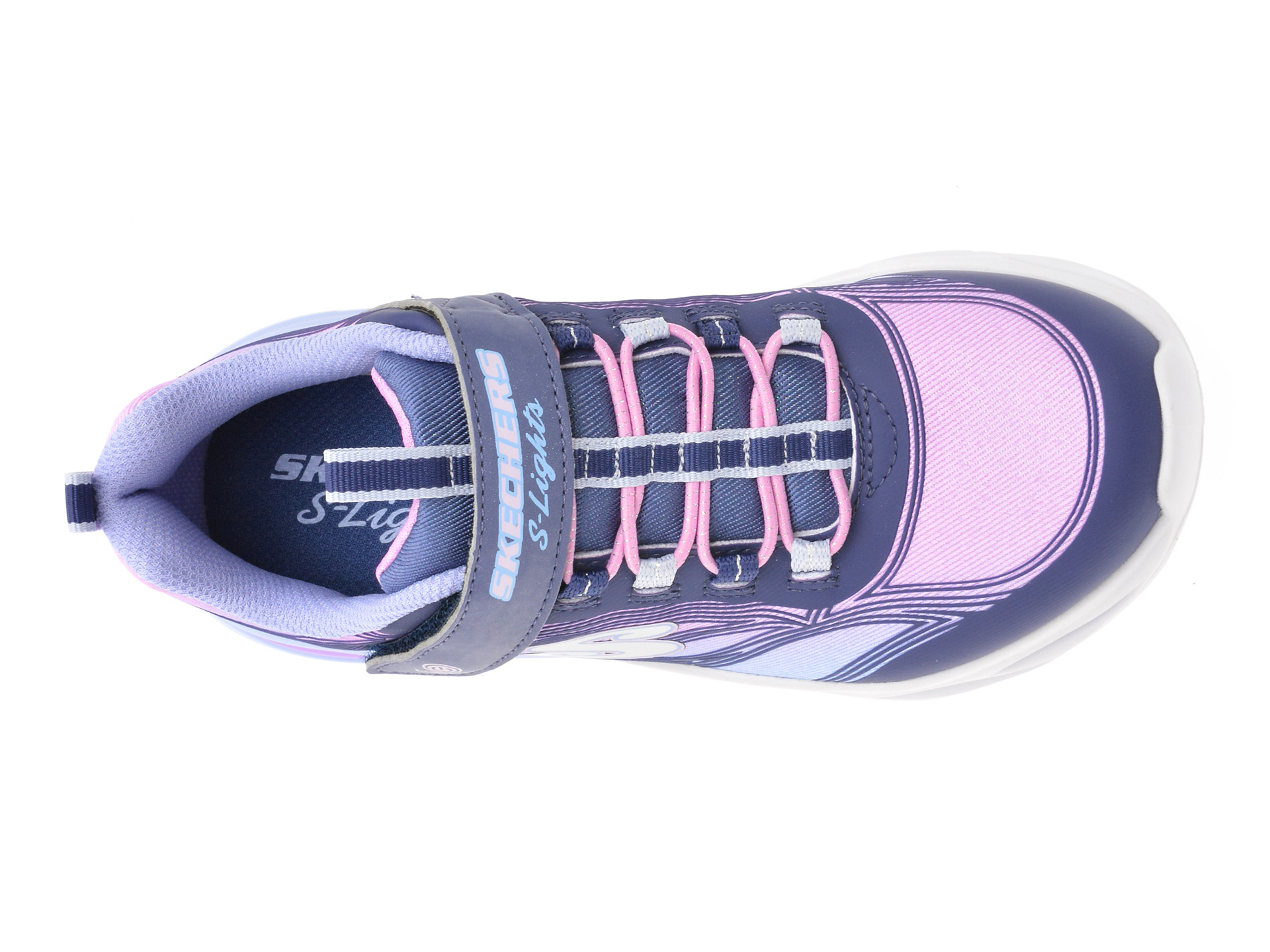 Pantofi sport SKECHERS bleumarin, COSMIC GLOW, din material textil