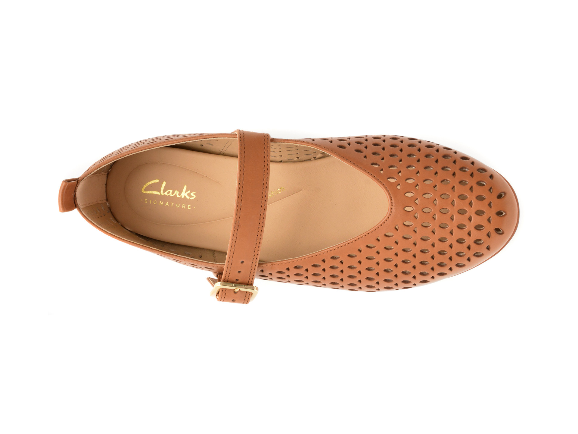 Balerini CLARKS maro, FAWNA JANE, din piele naturala