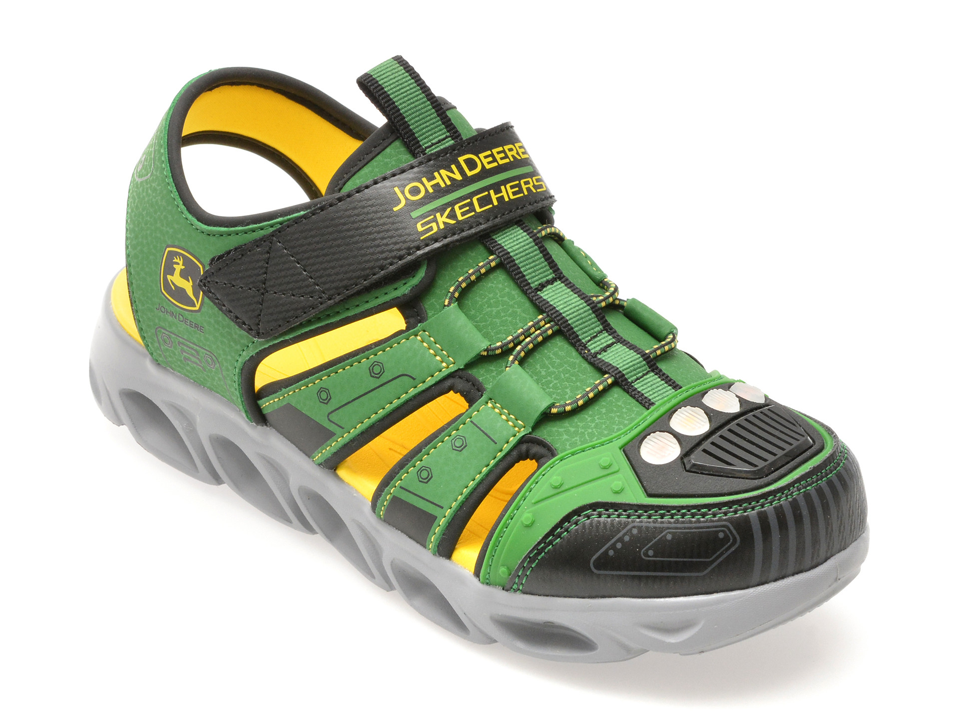 Pantofi sport SKECHERS verzi, HYPNO-SPLASH, din piele ecologica