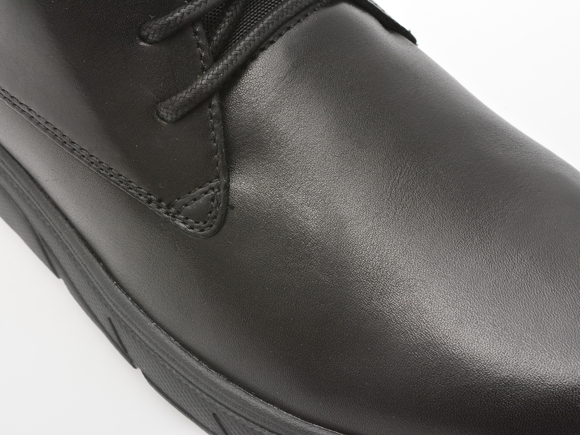 Ghete GEOX negre, U36E1B, din piele naturala