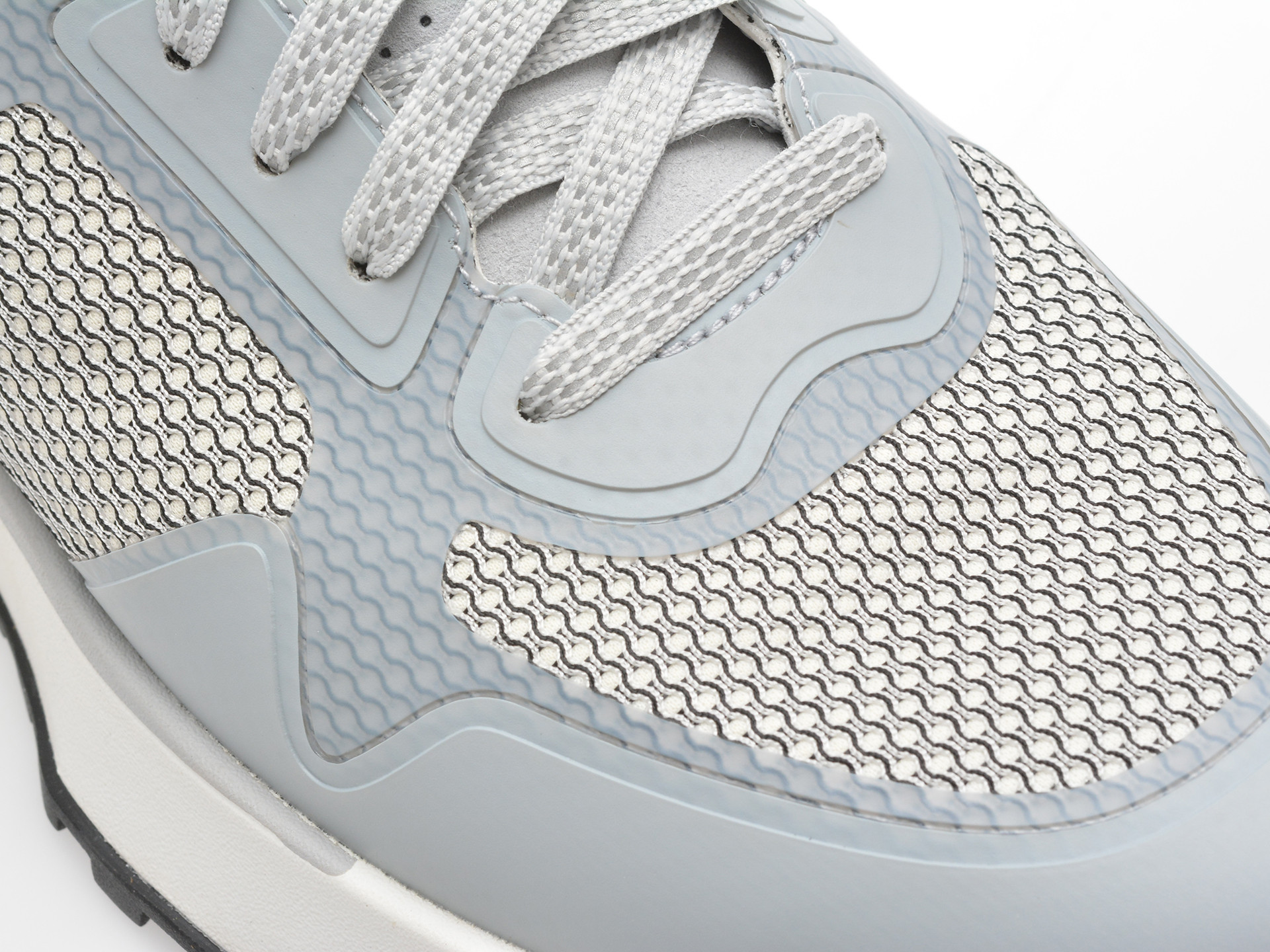 Pantofi sport BOSS albi, 3195, din material textil