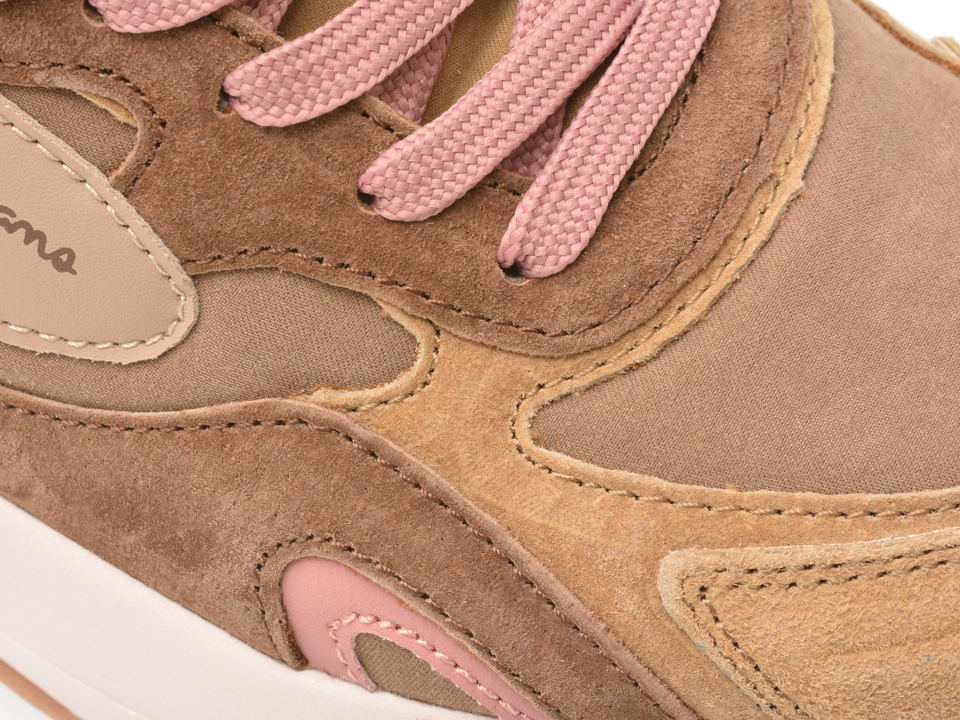 Pantofi sport PEPE JEANS maro, LS60013, din material textil si piele naturala