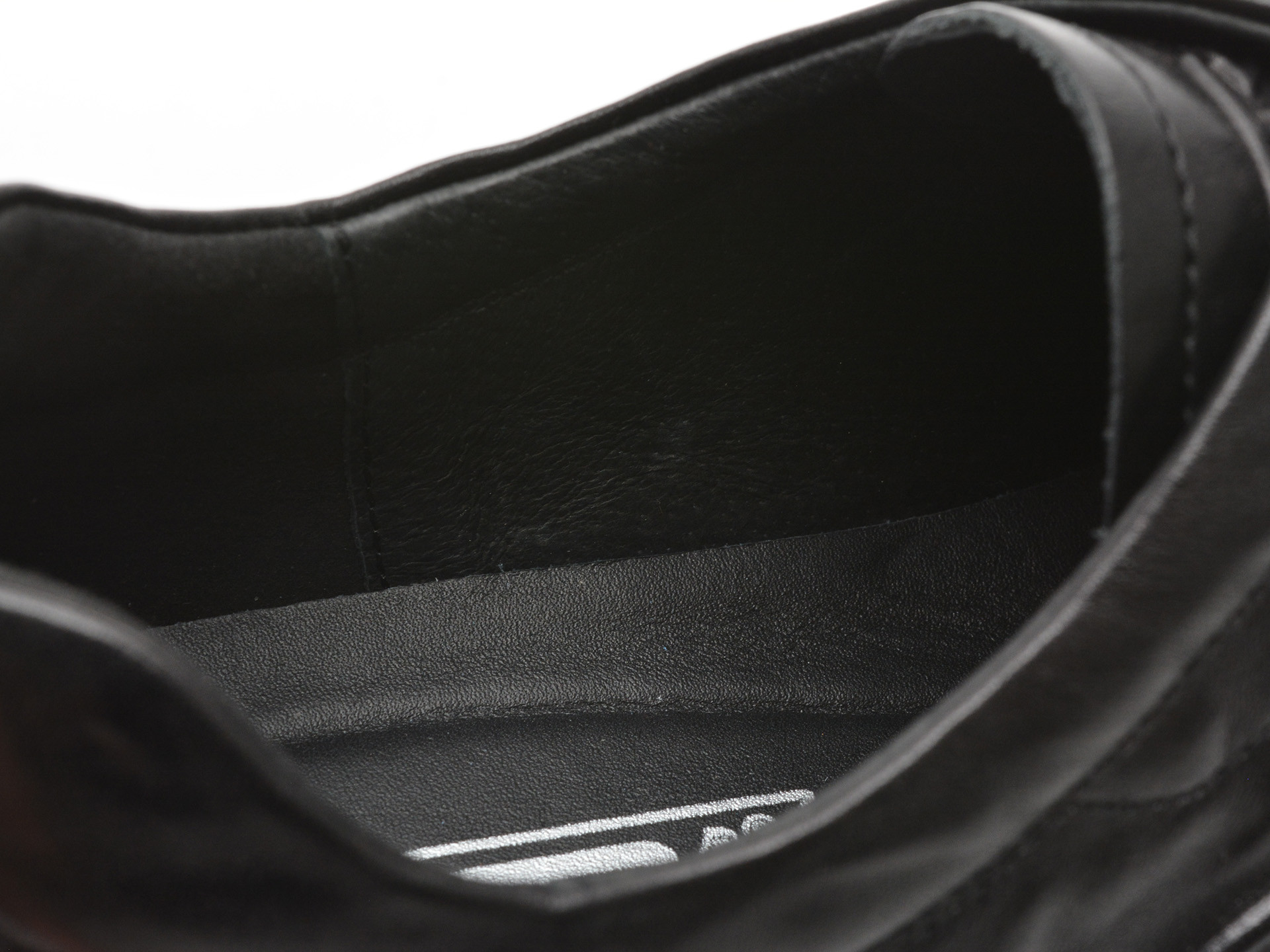 Pantofi OTTER negri, 37361, din piele naturala