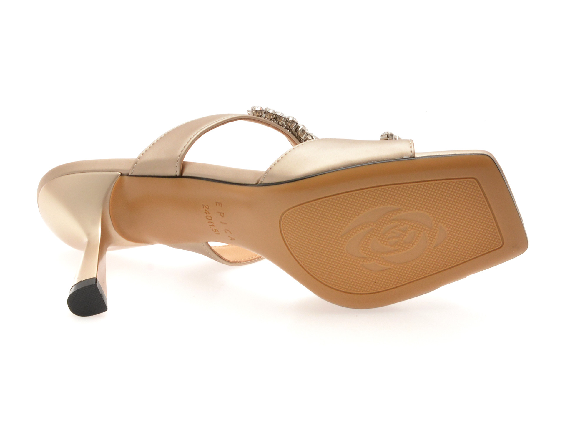 Papuci EPICA aurii, 2368, din material textil