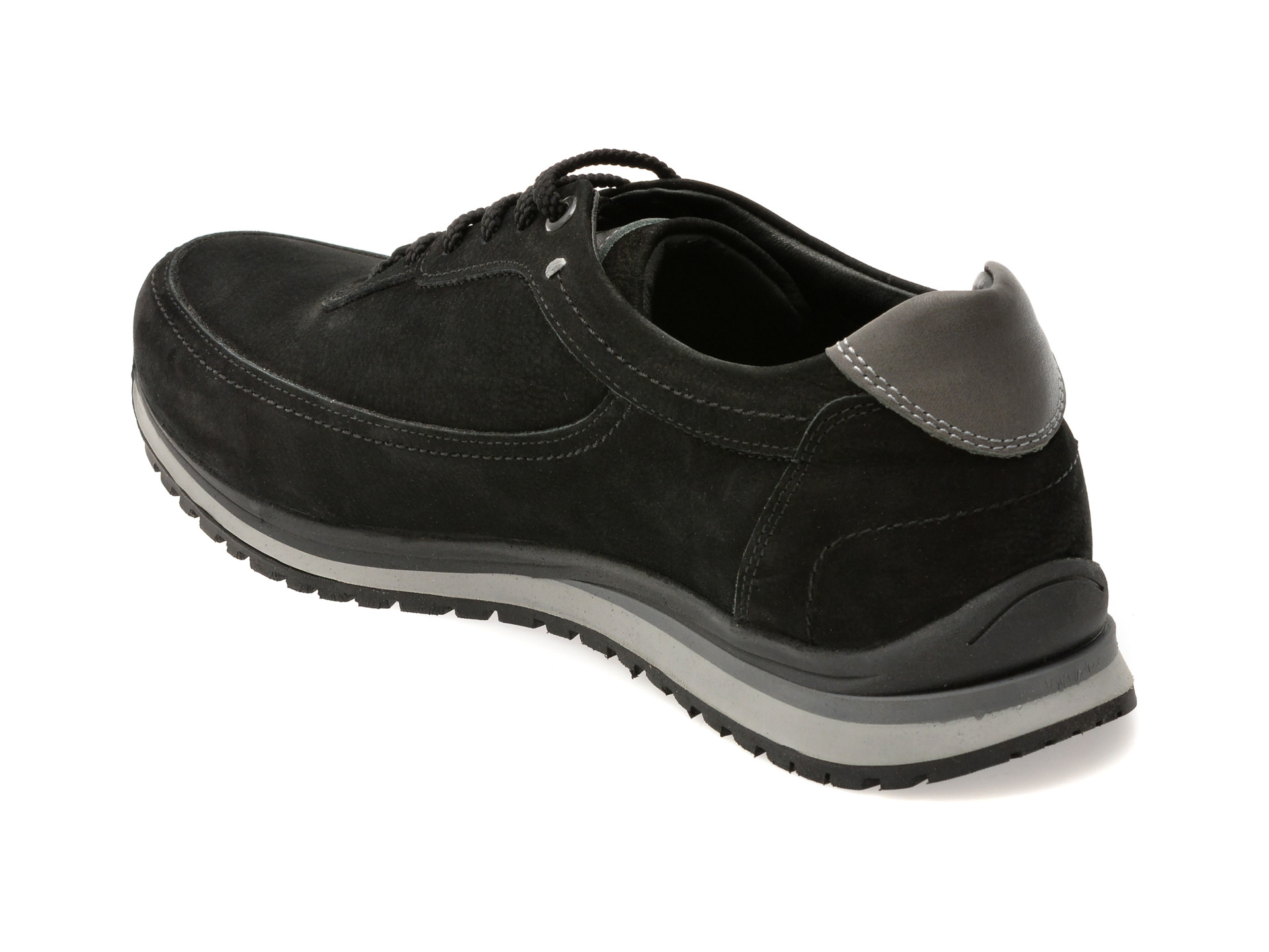 Pantofi sport OTTER negri, 4161, din nabuc