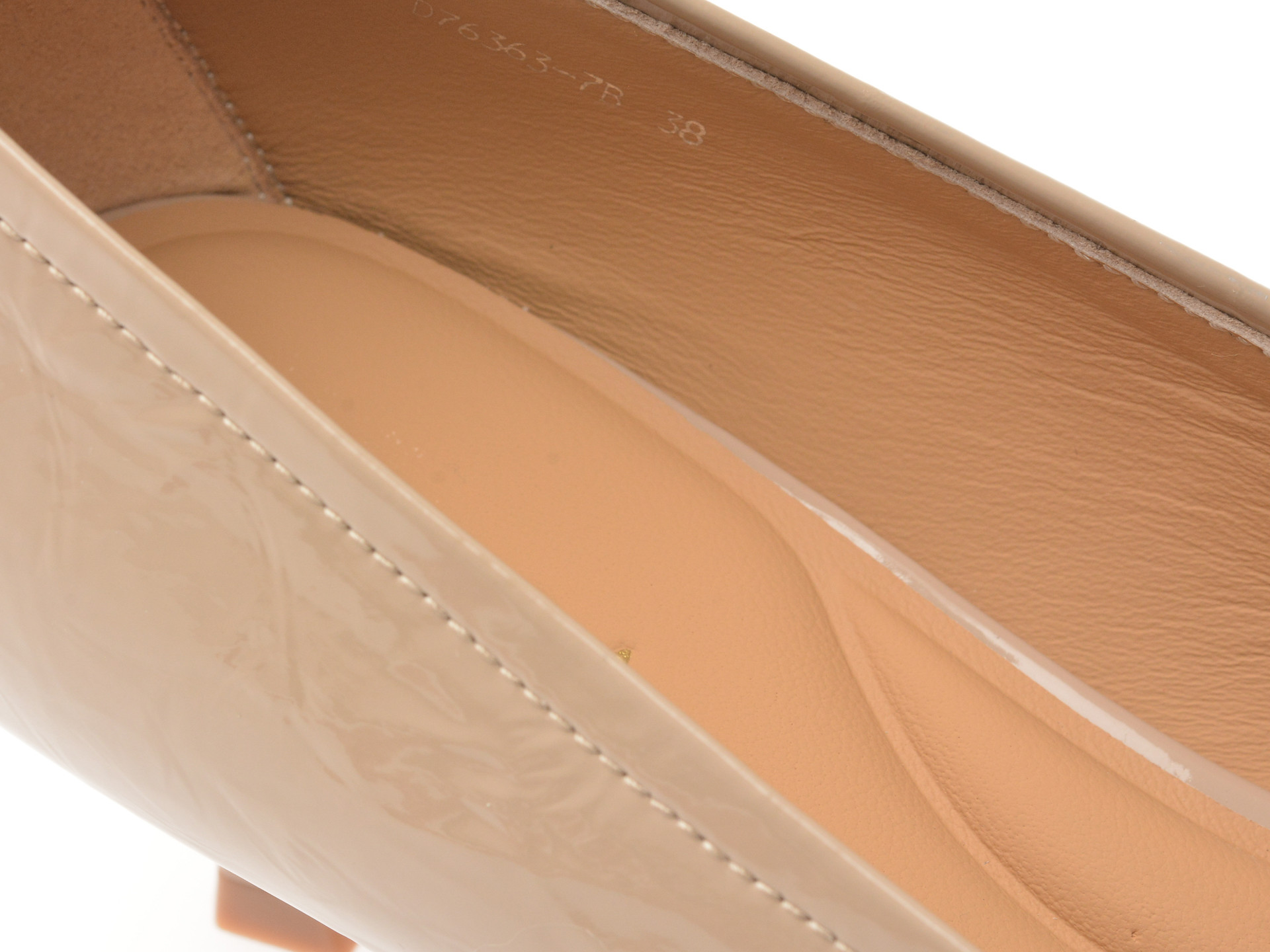 Pantofi eleganti EPICA gri, D76363, din piele naturala lacuita