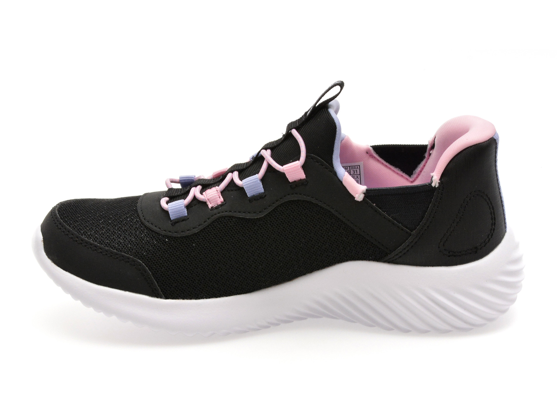 Pantofi sport SKECHERS negri, BOUNDER, din material textil