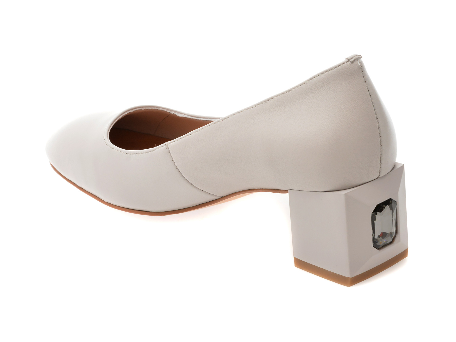 Pantofi EPICA gri, 2212, din piele naturala