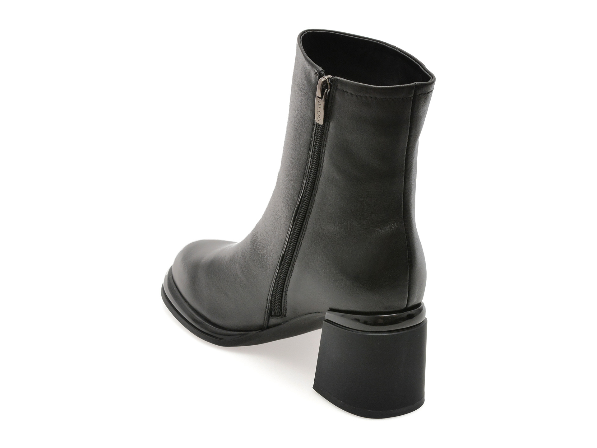 Ghete ALDO negre, D727, din piele naturala