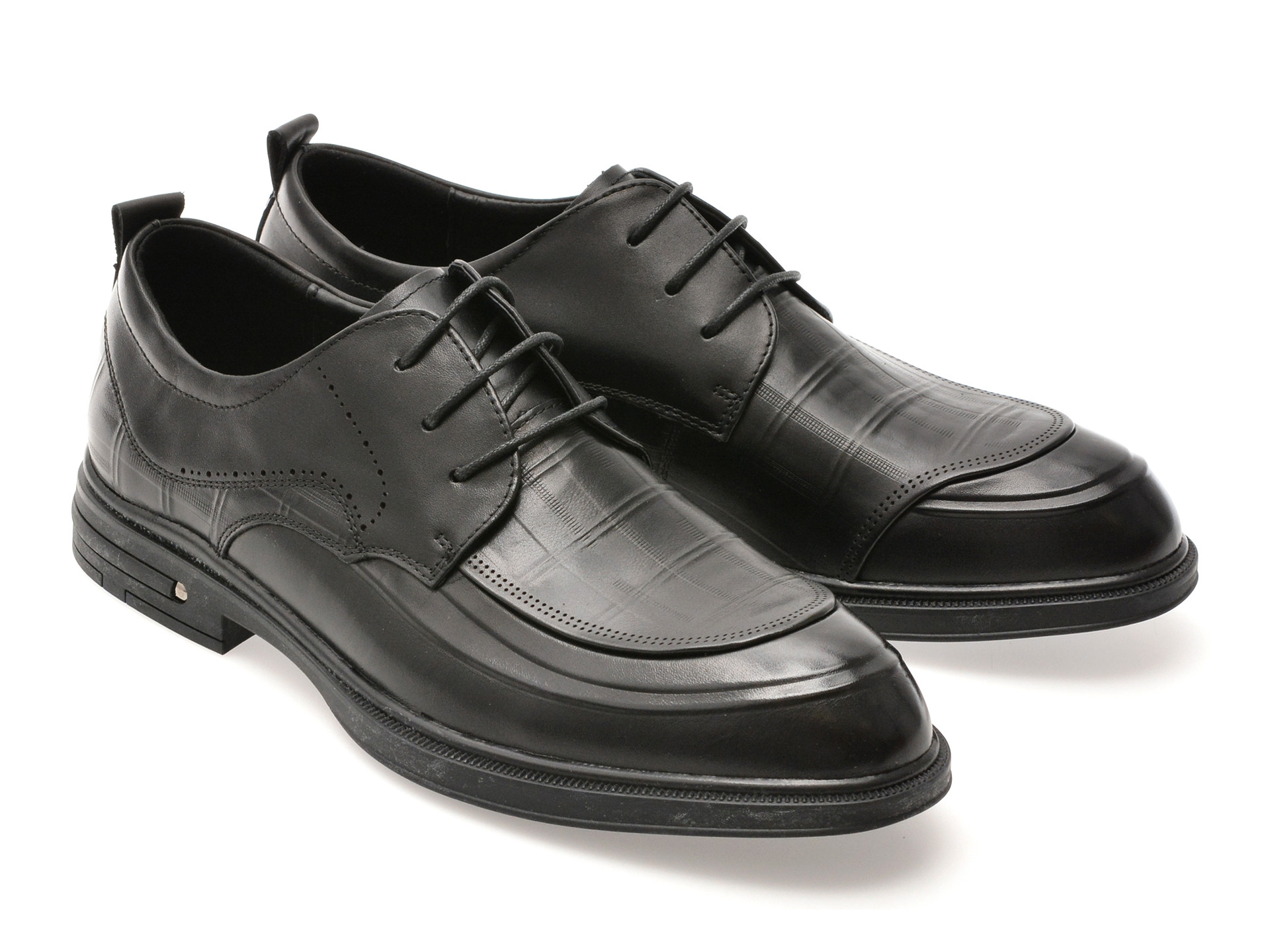 Pantofi EPICA negri, 8820, din piele naturala