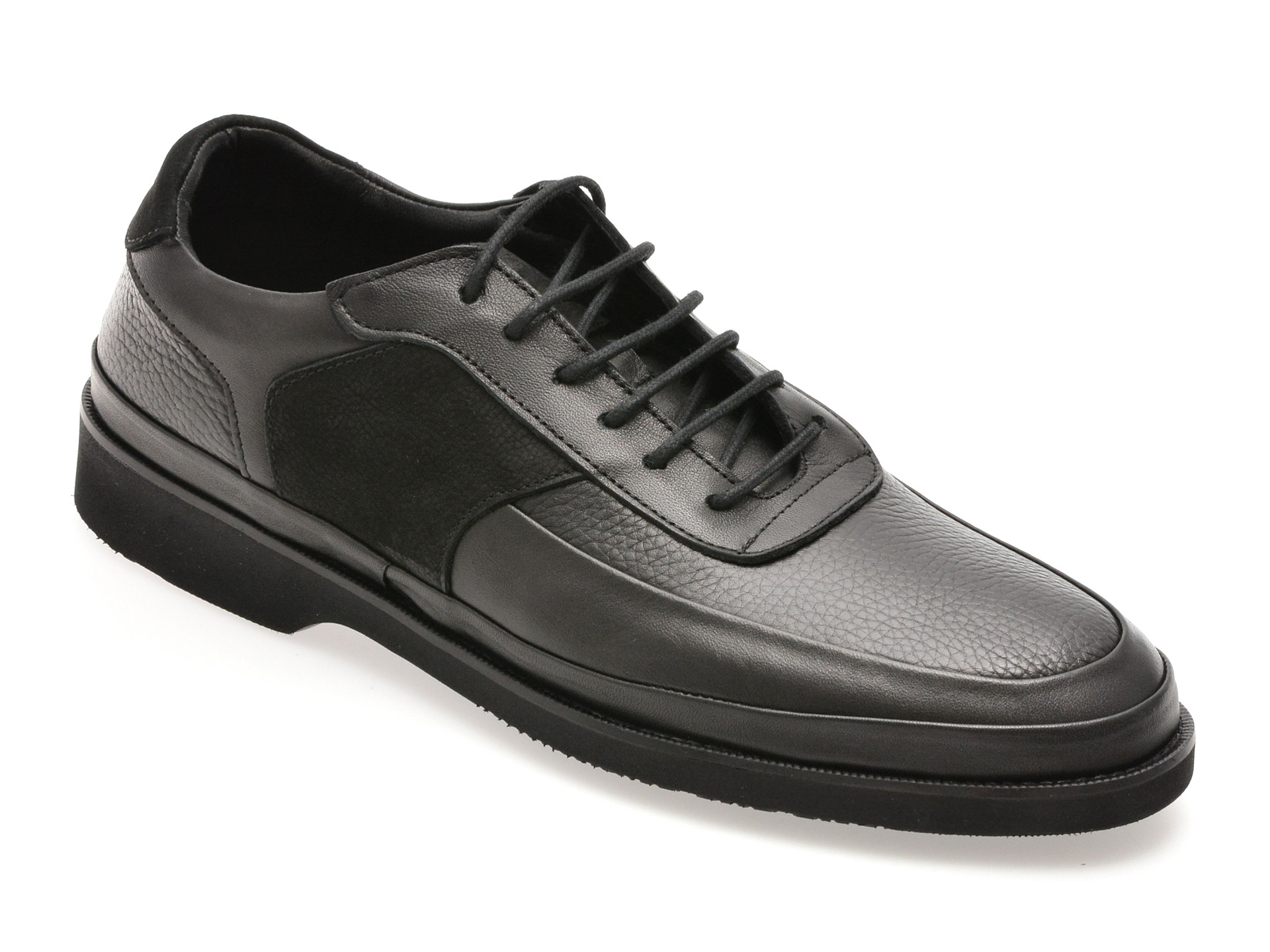 Pantofi OTTER negri, 813, din piele naturala