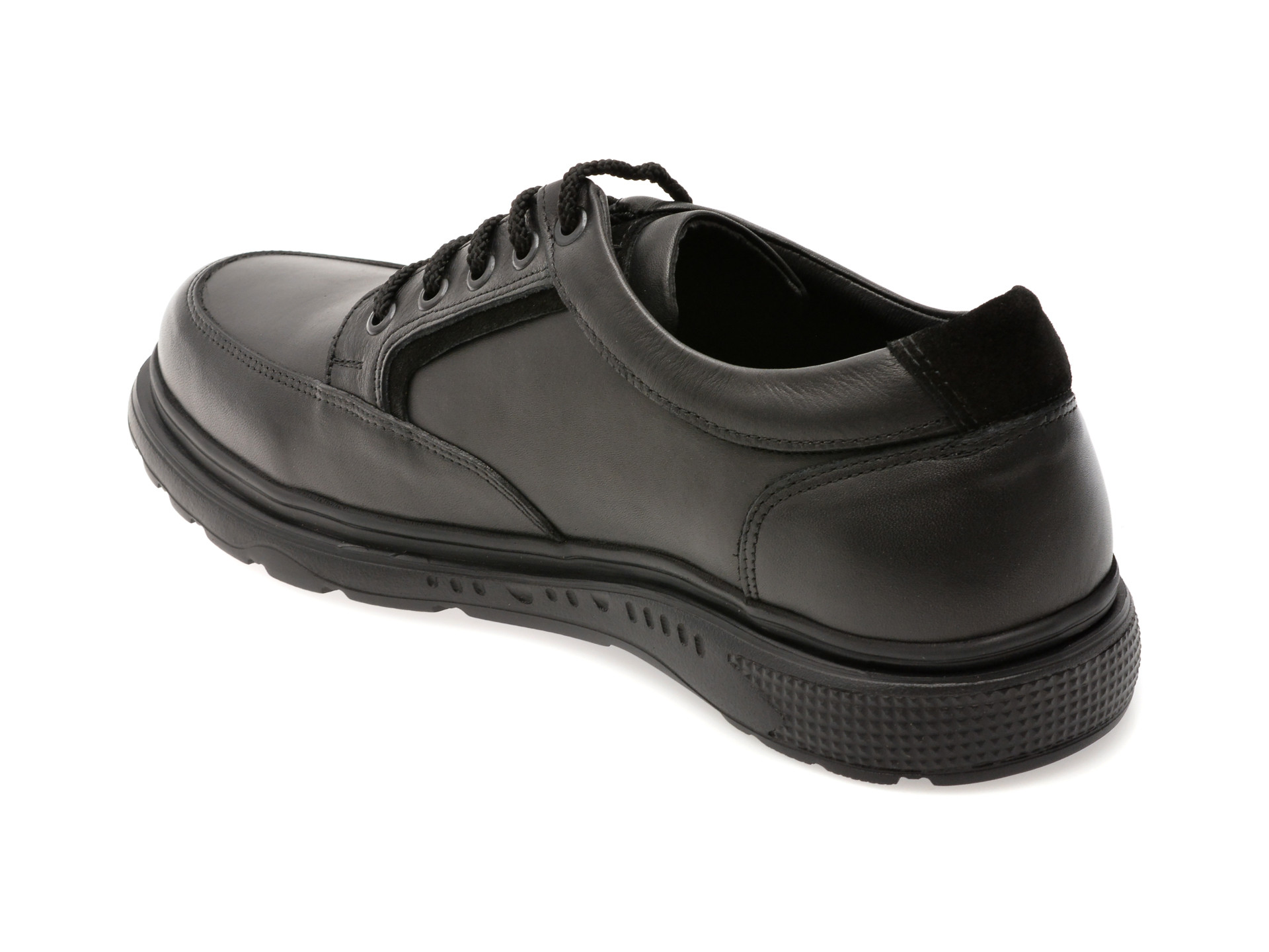 Pantofi OTTER negri, 5373, din piele naturala