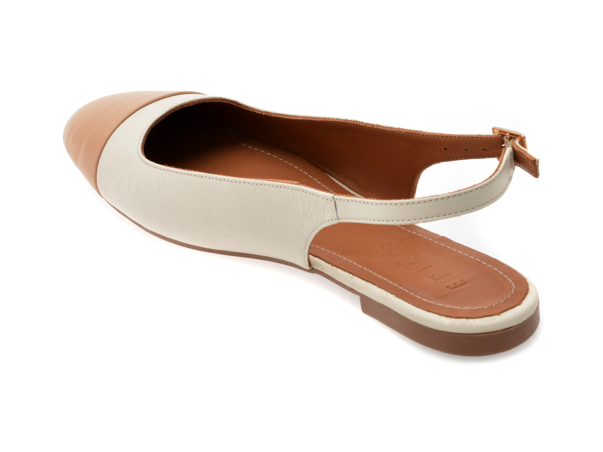 Pantofi EPICA albi, 2005, din piele naturala