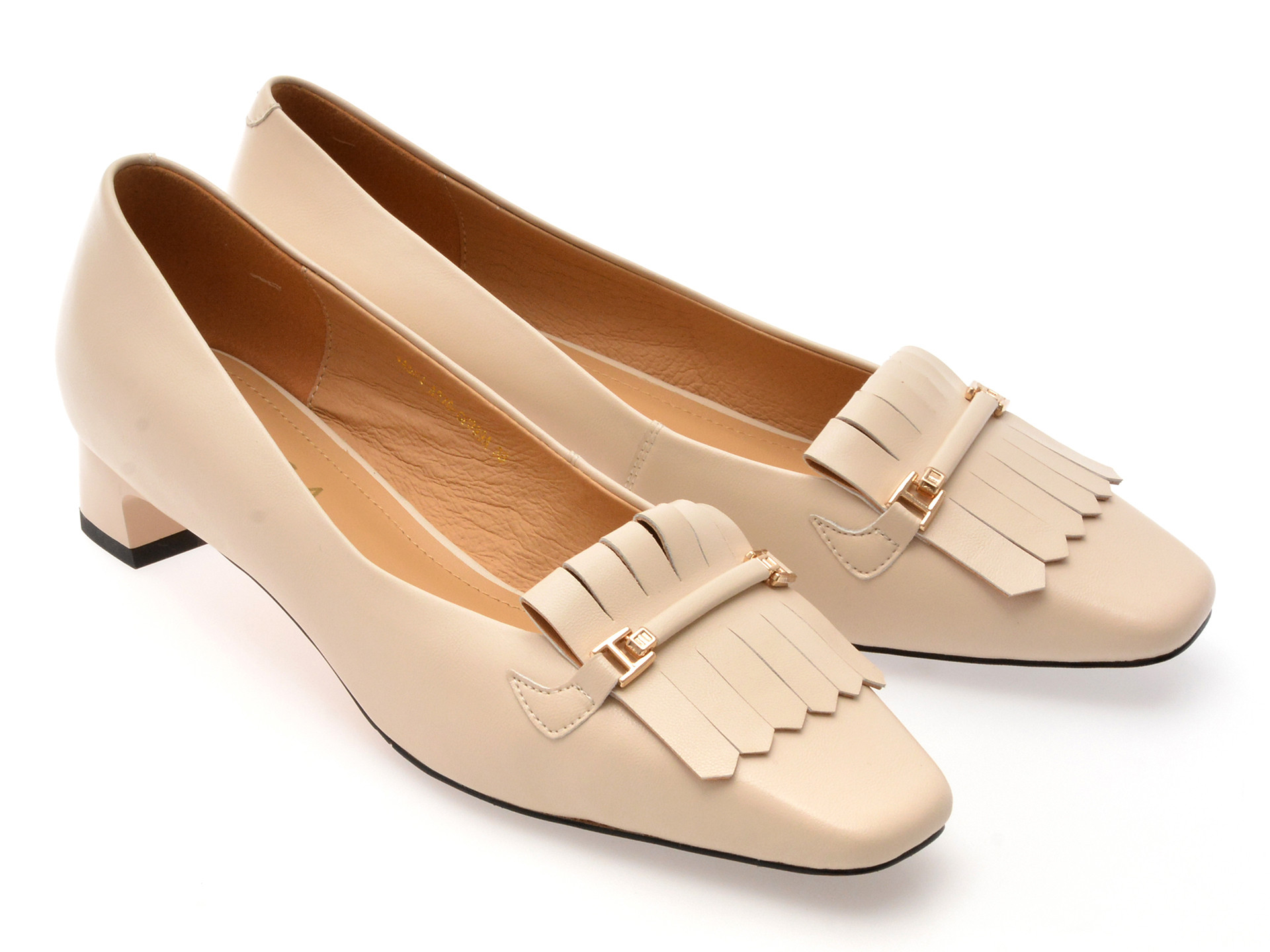 Pantofi EPICA bej, 4A502, din piele naturala