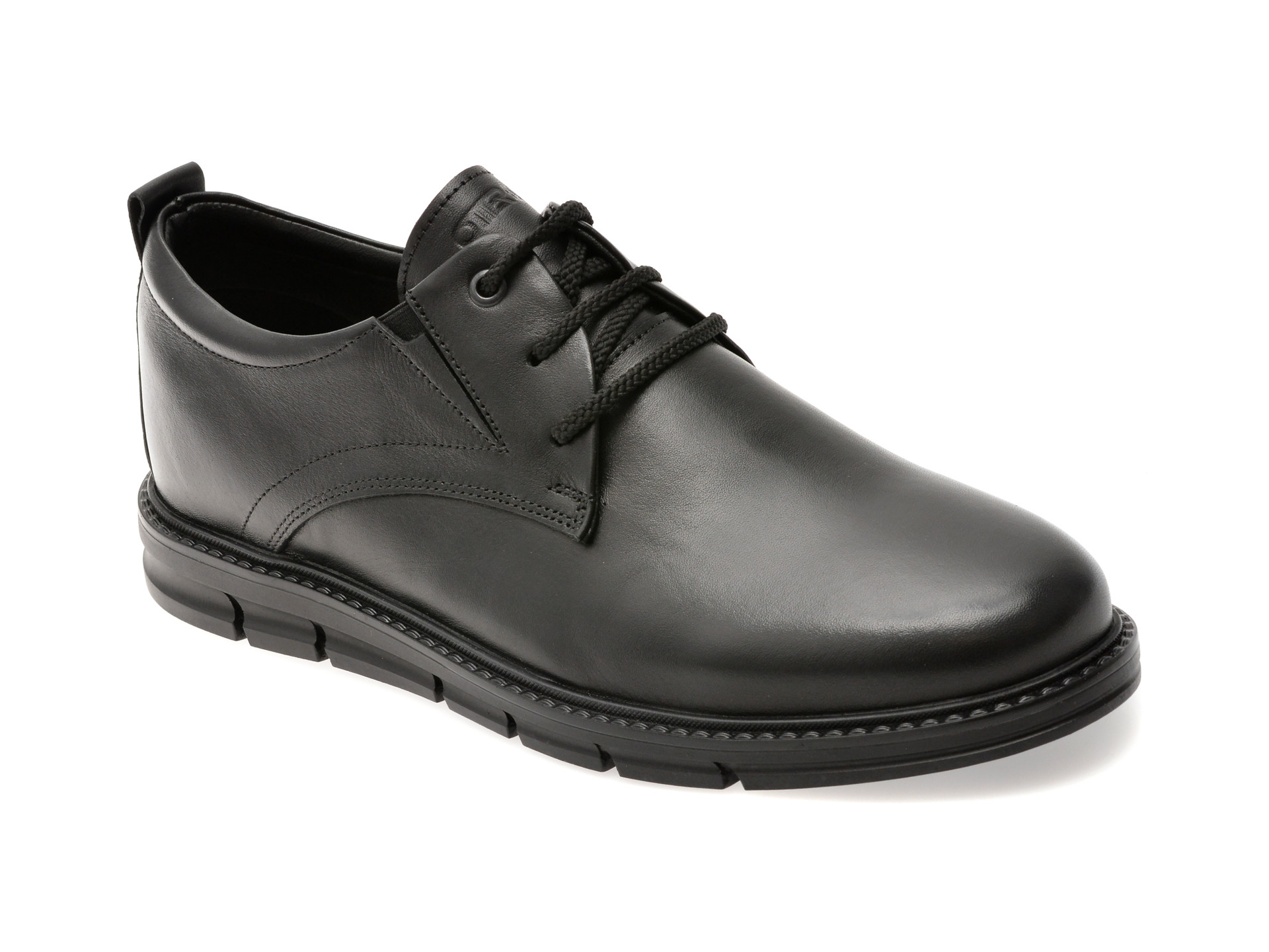 Pantofi eleganti OTTER negri, TTR1, din piele naturala