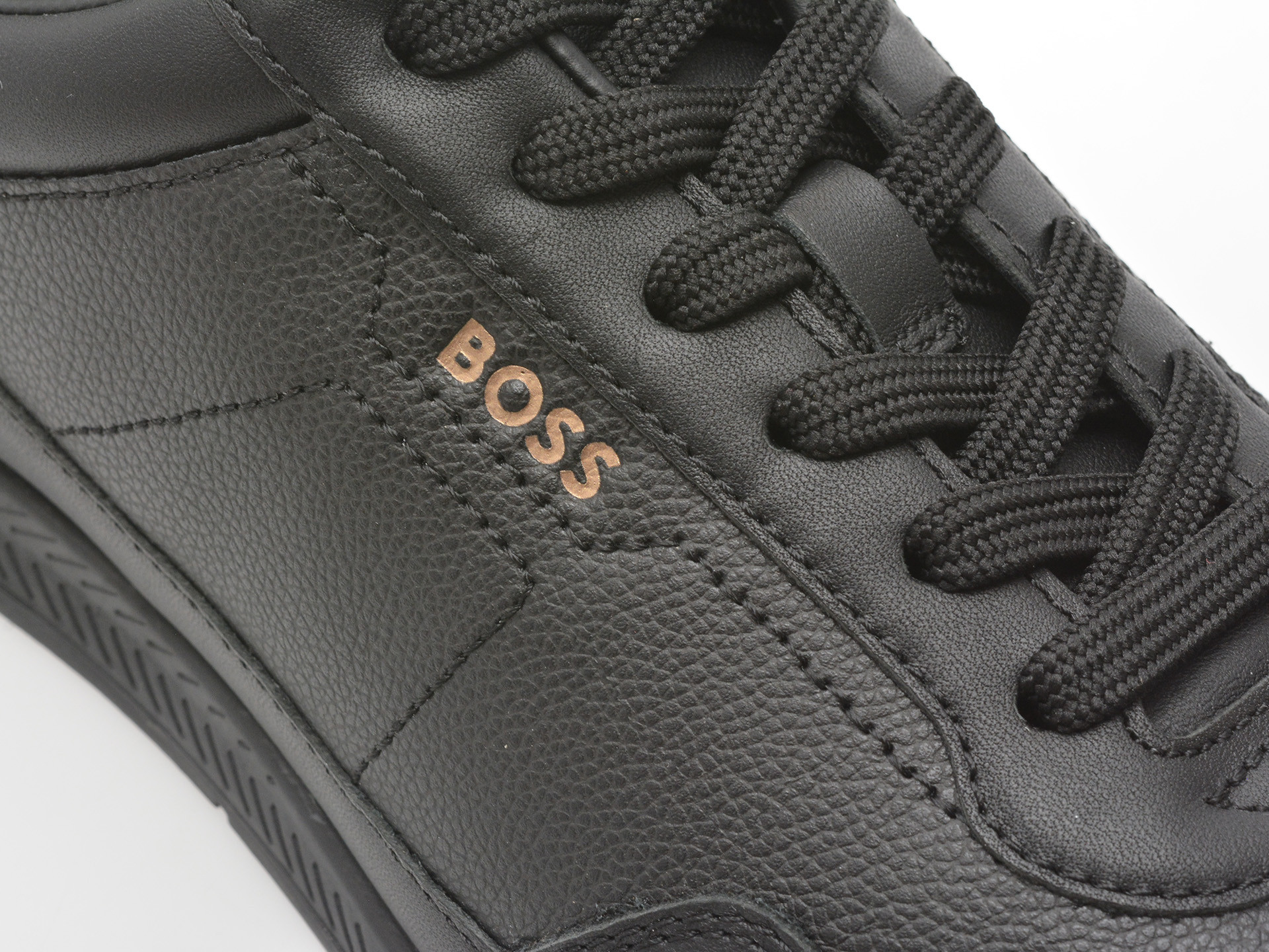 Pantofi sport BOSS negri, 6525, din piele ecologica