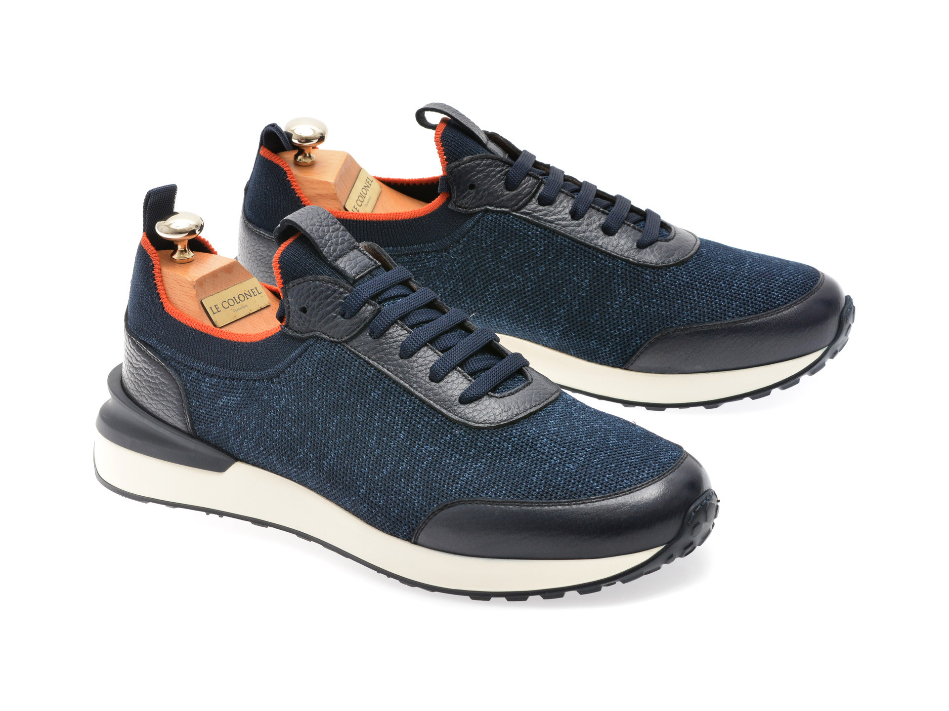 Pantofi sport LE COLONEL bleumarin, 71334, din material textil