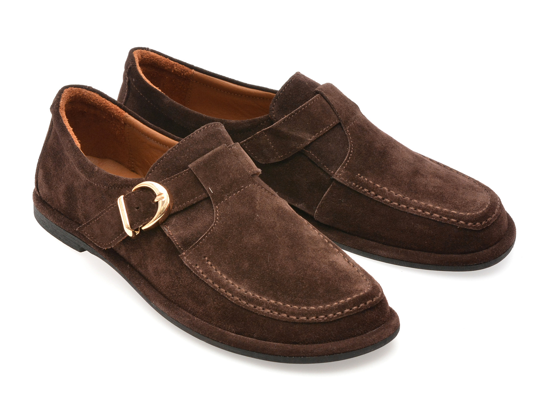 Pantofi EPICA maro, 2184038, din piele intoarsa