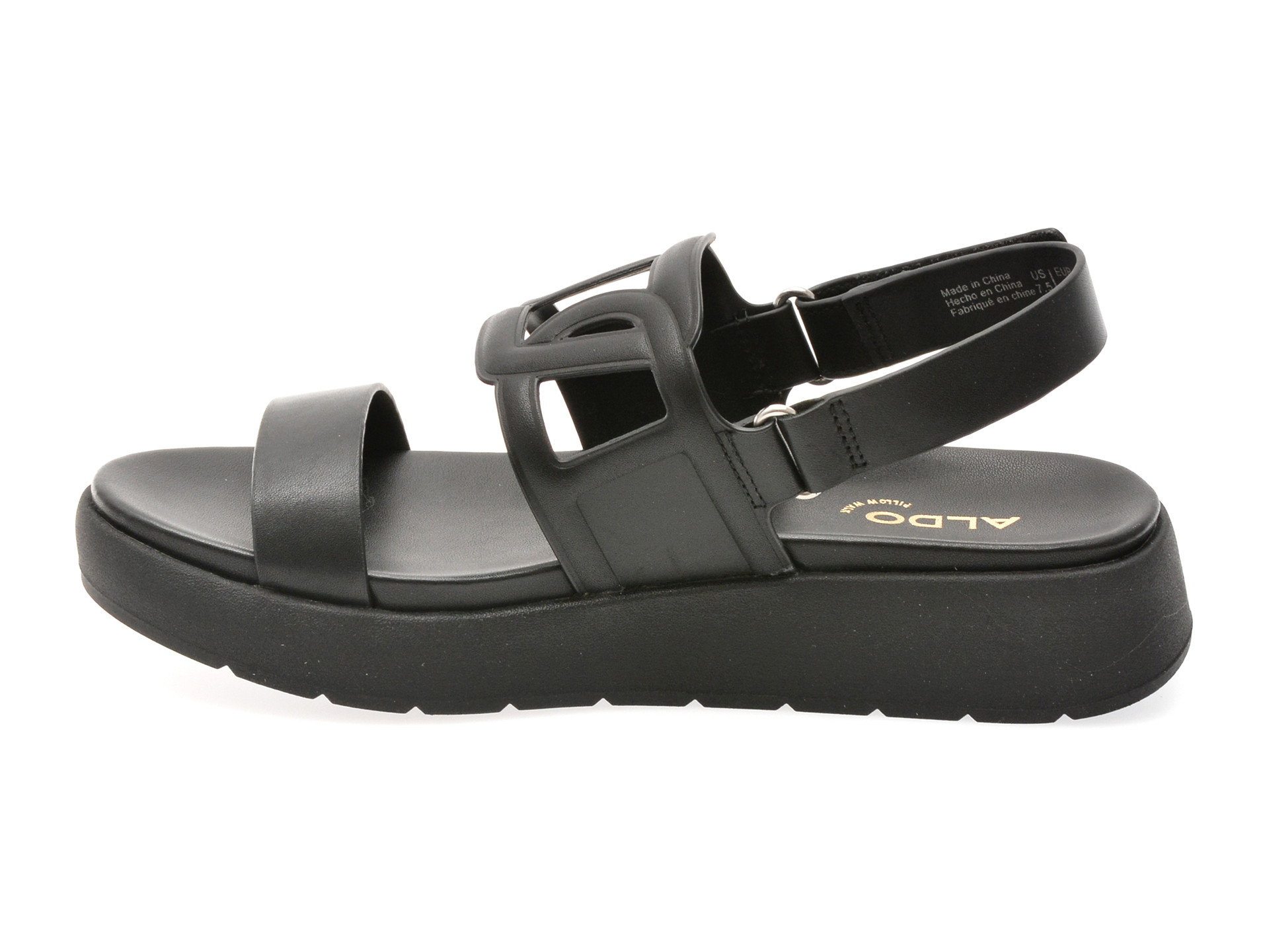 Sandale ALDO negre, ONUVIA 001, din piele naturala