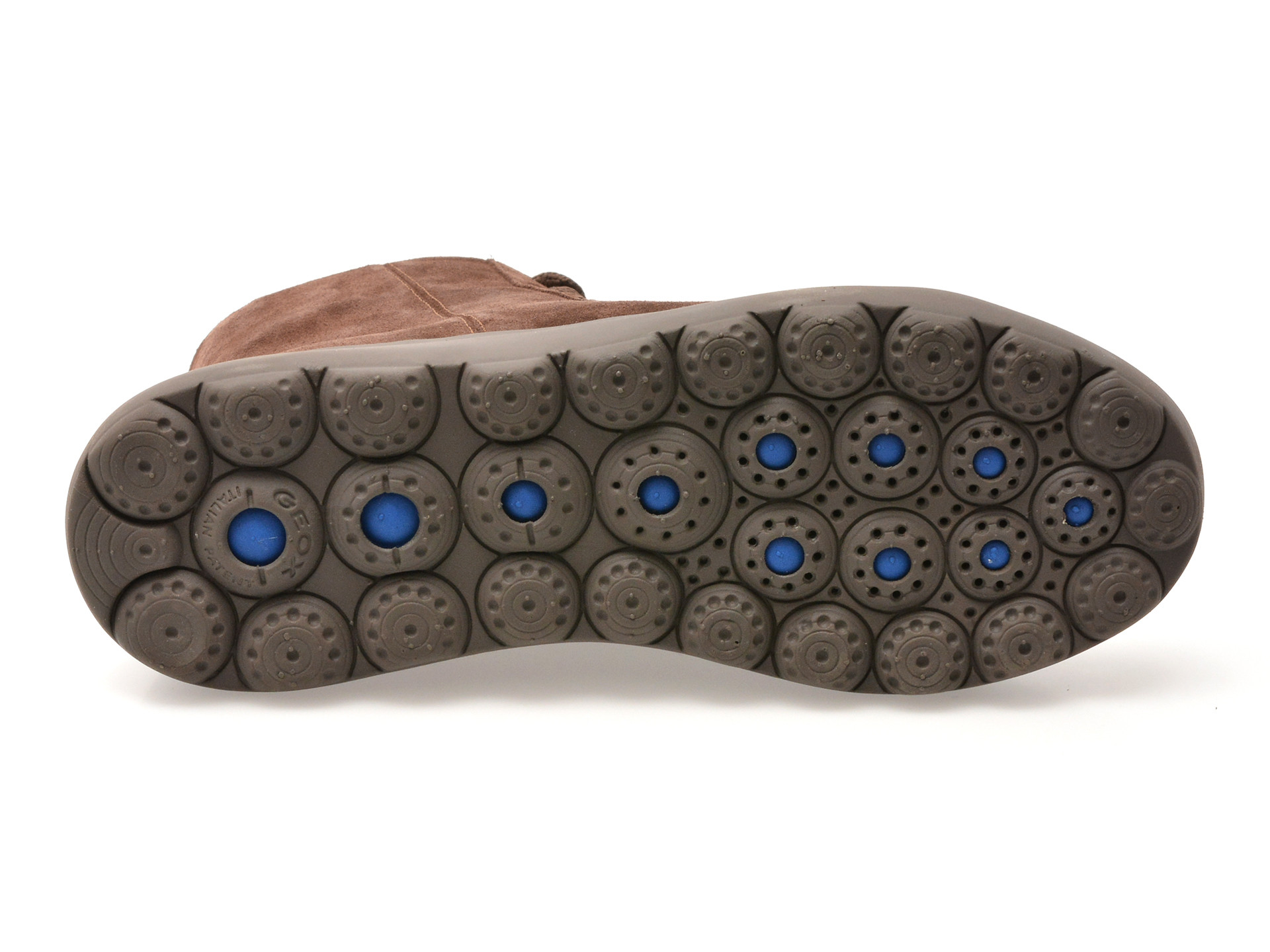 Ghete GEOX maro, D36TCD, din piele intoarsa