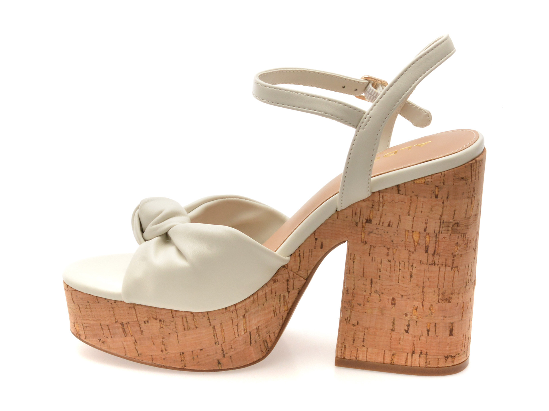 Sandale ALDO albe, ULIALDAN 121, din piele ecologica