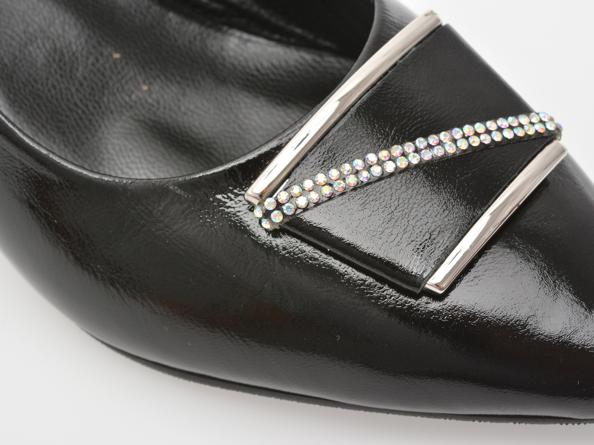 Pantofi EPICA negri, 619230, din piele naturala lacuita