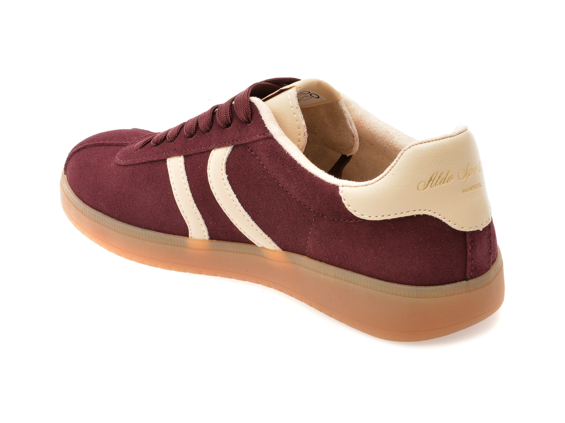 Pantofi sport ALDO visinii, CHIC SNEAKER 601, din piele intoarsa