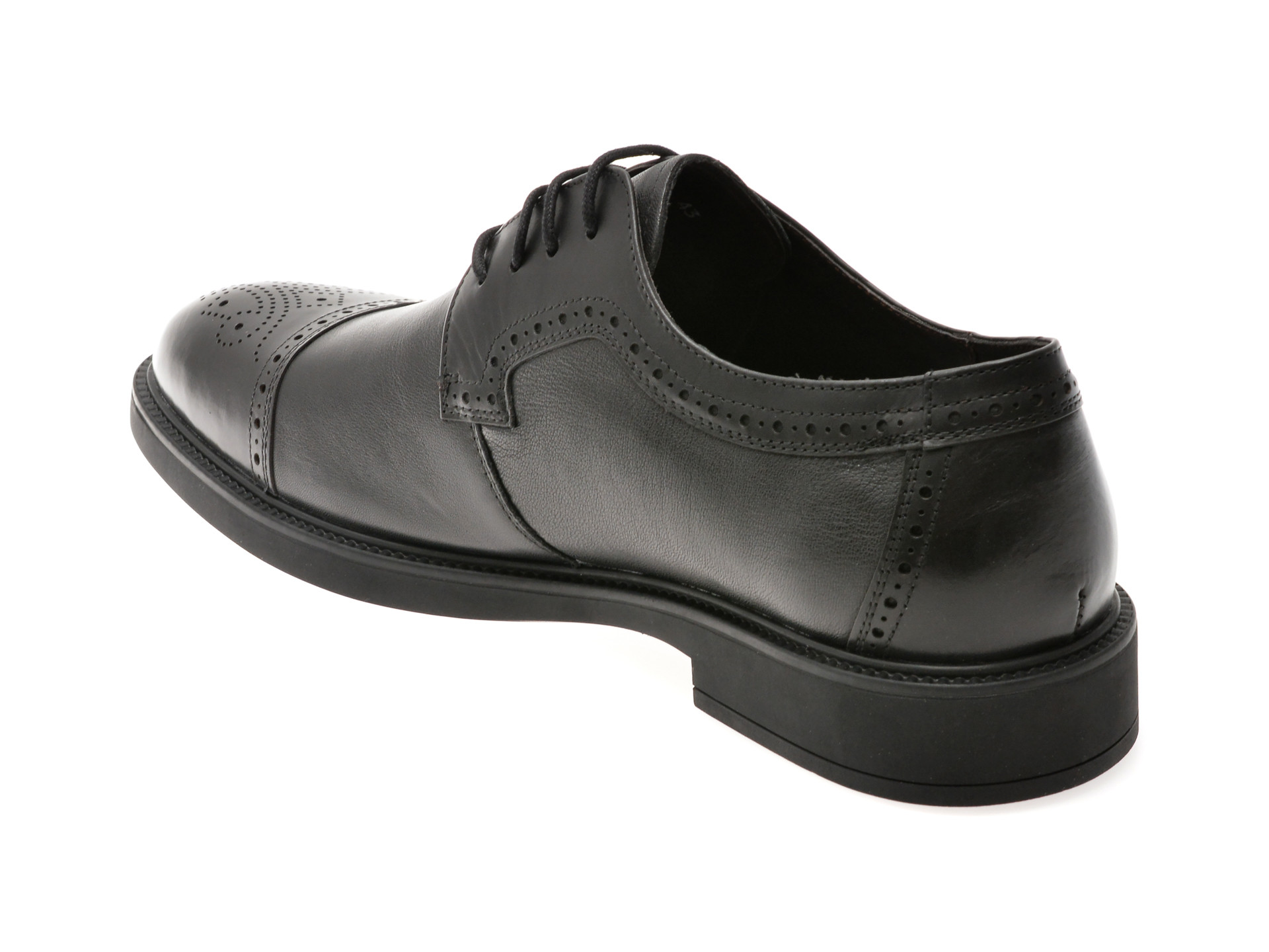 Pantofi eleganti OTTER negri, 30008, din piele naturala