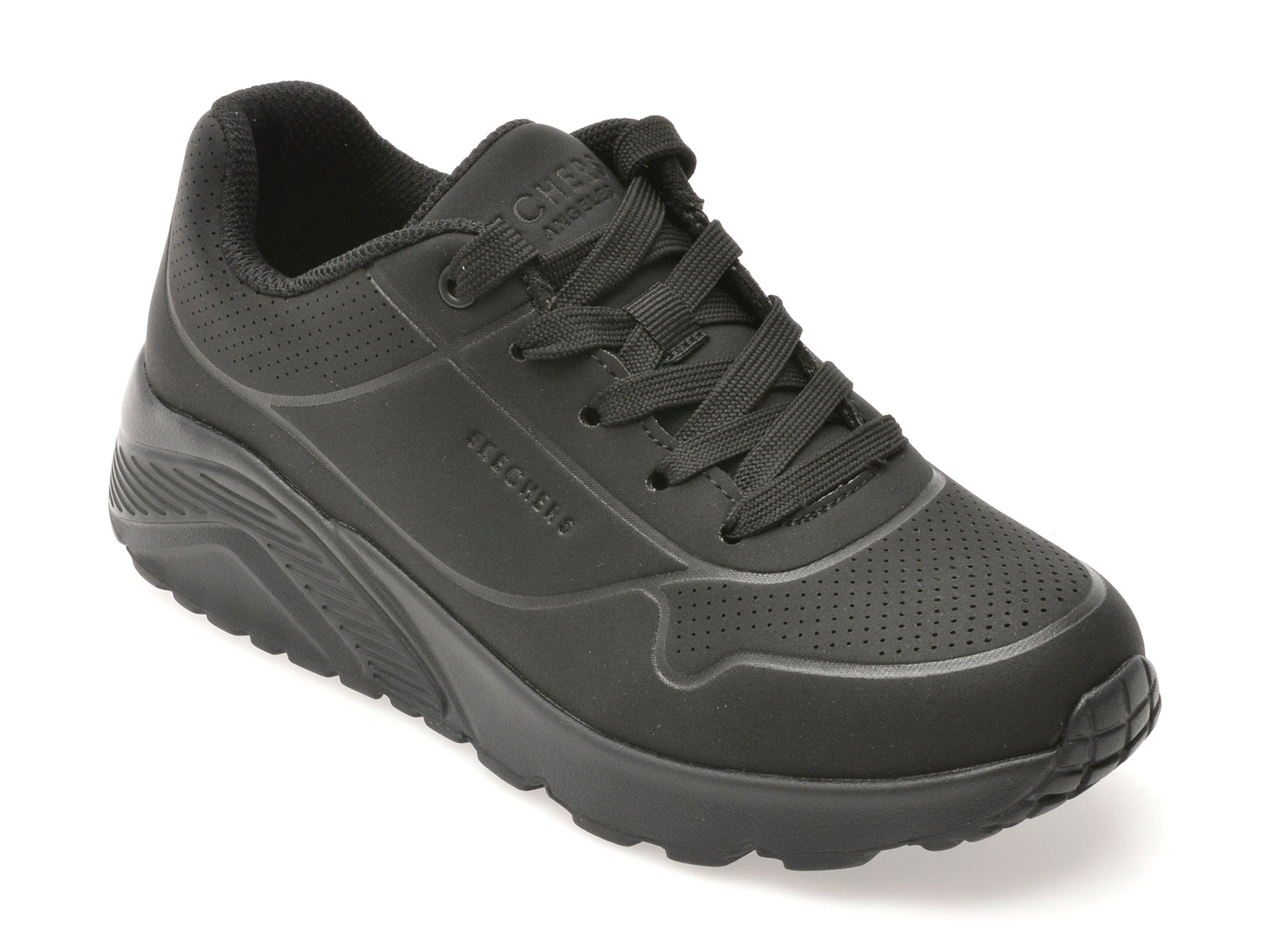 Pantofi sport SKECHERS negri, UNO LITE, din piele ecologica