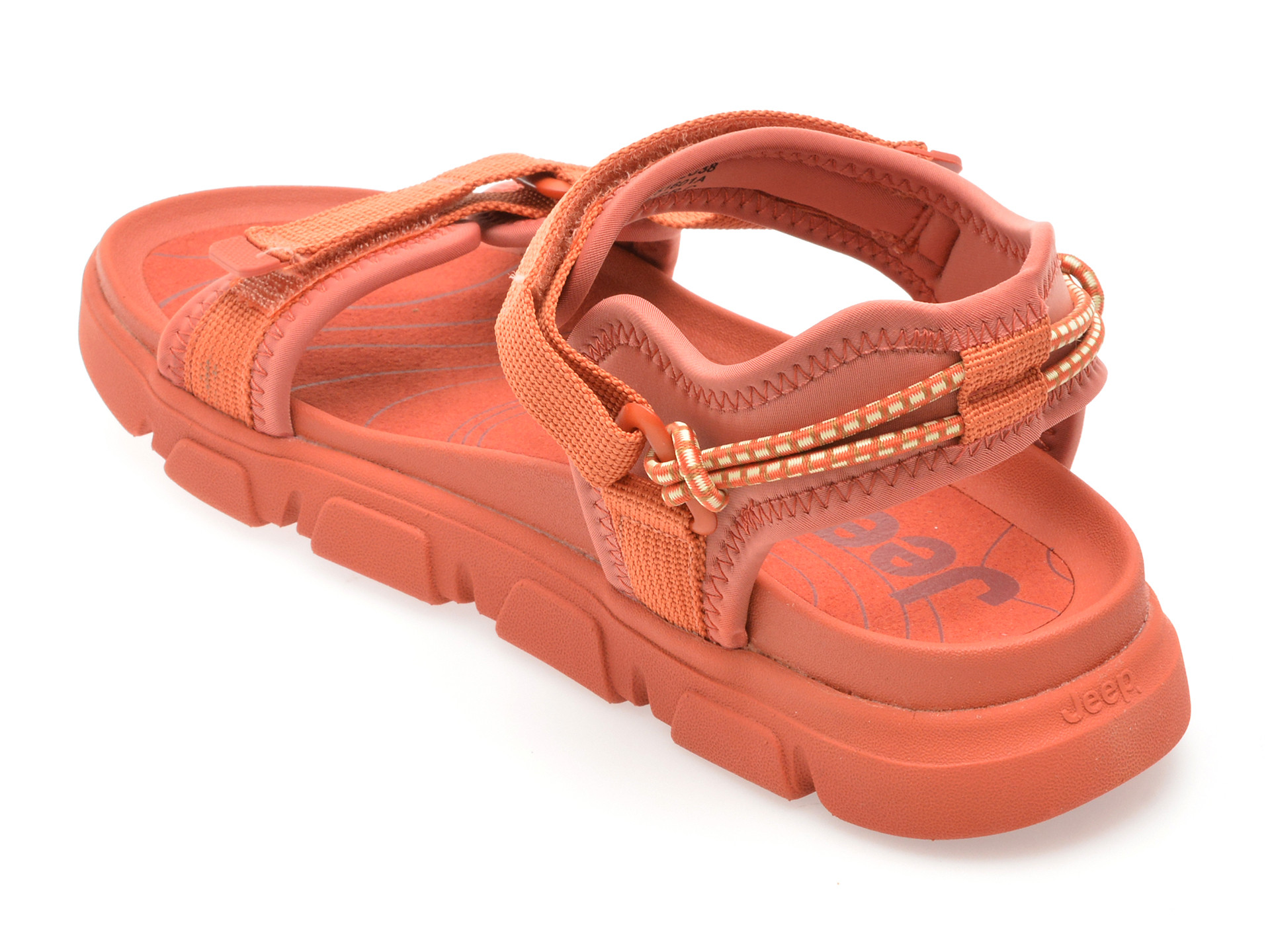 Sandale JEEP maro, L51601A, din material textil