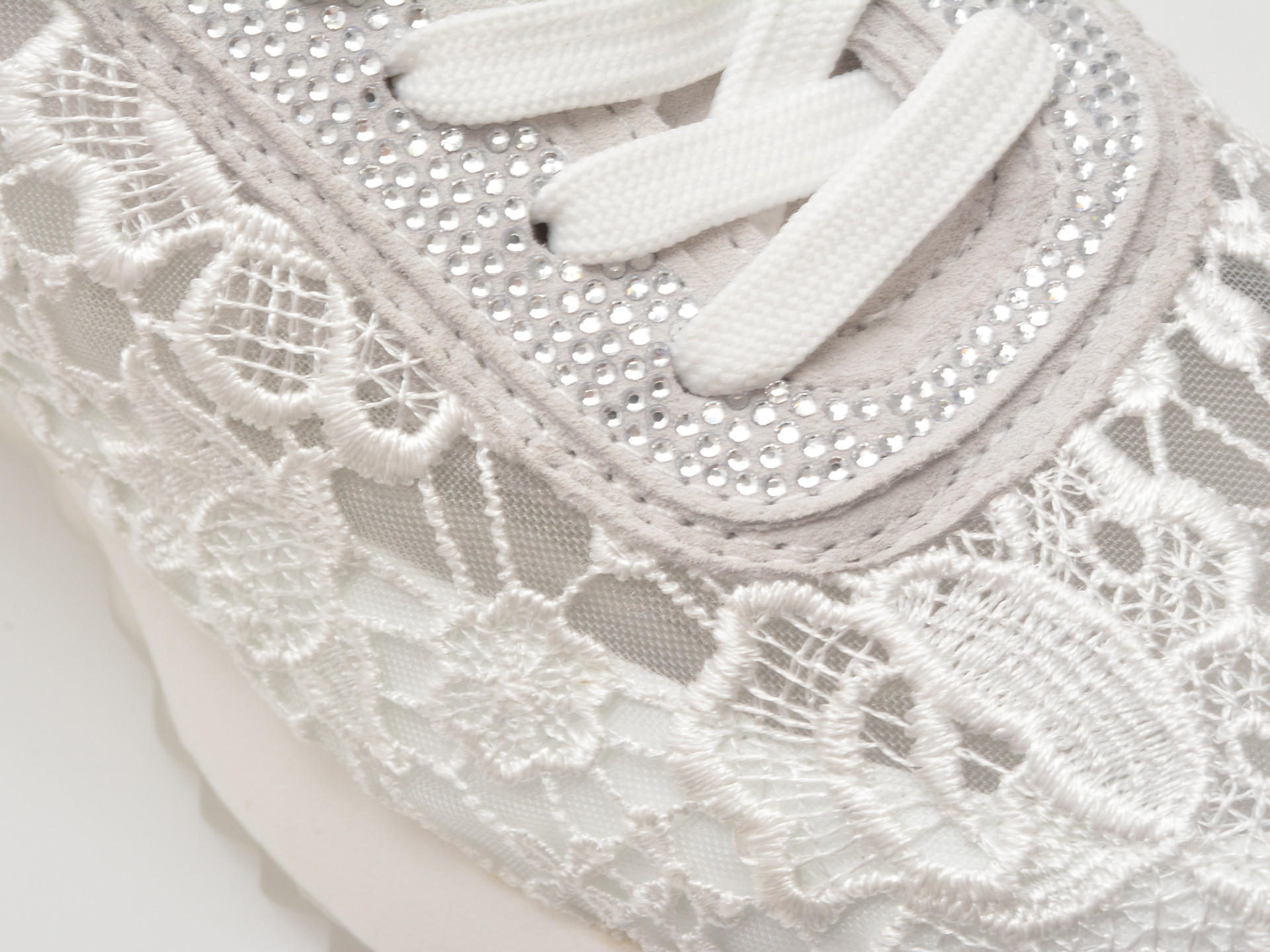 Pantofi sport EPICA albi, QS663, din material textil