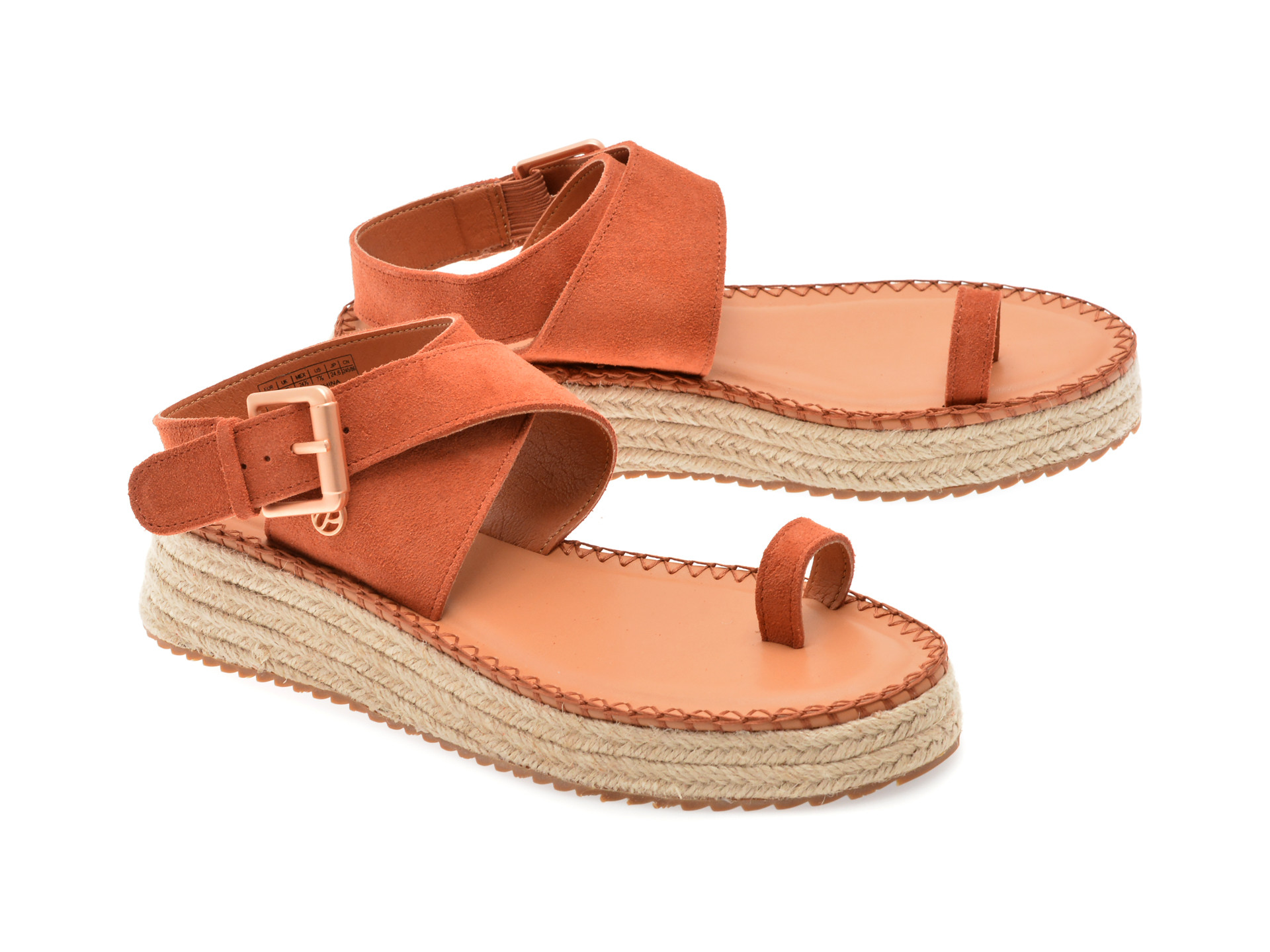 Sandale PEPE JEANS visinii, KATE SOFT, din piele intoarsa