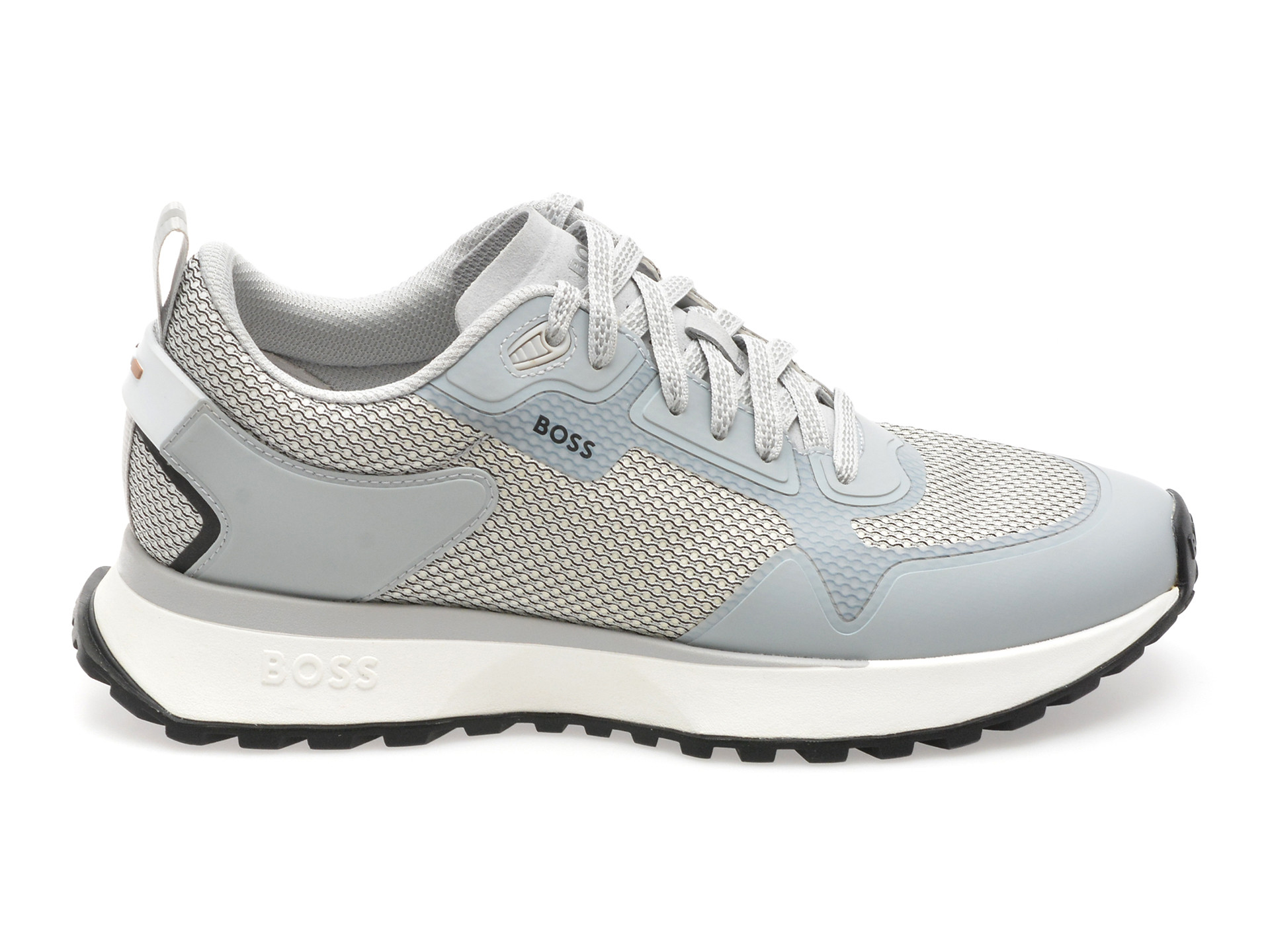 Pantofi sport BOSS albi, 3195, din material textil