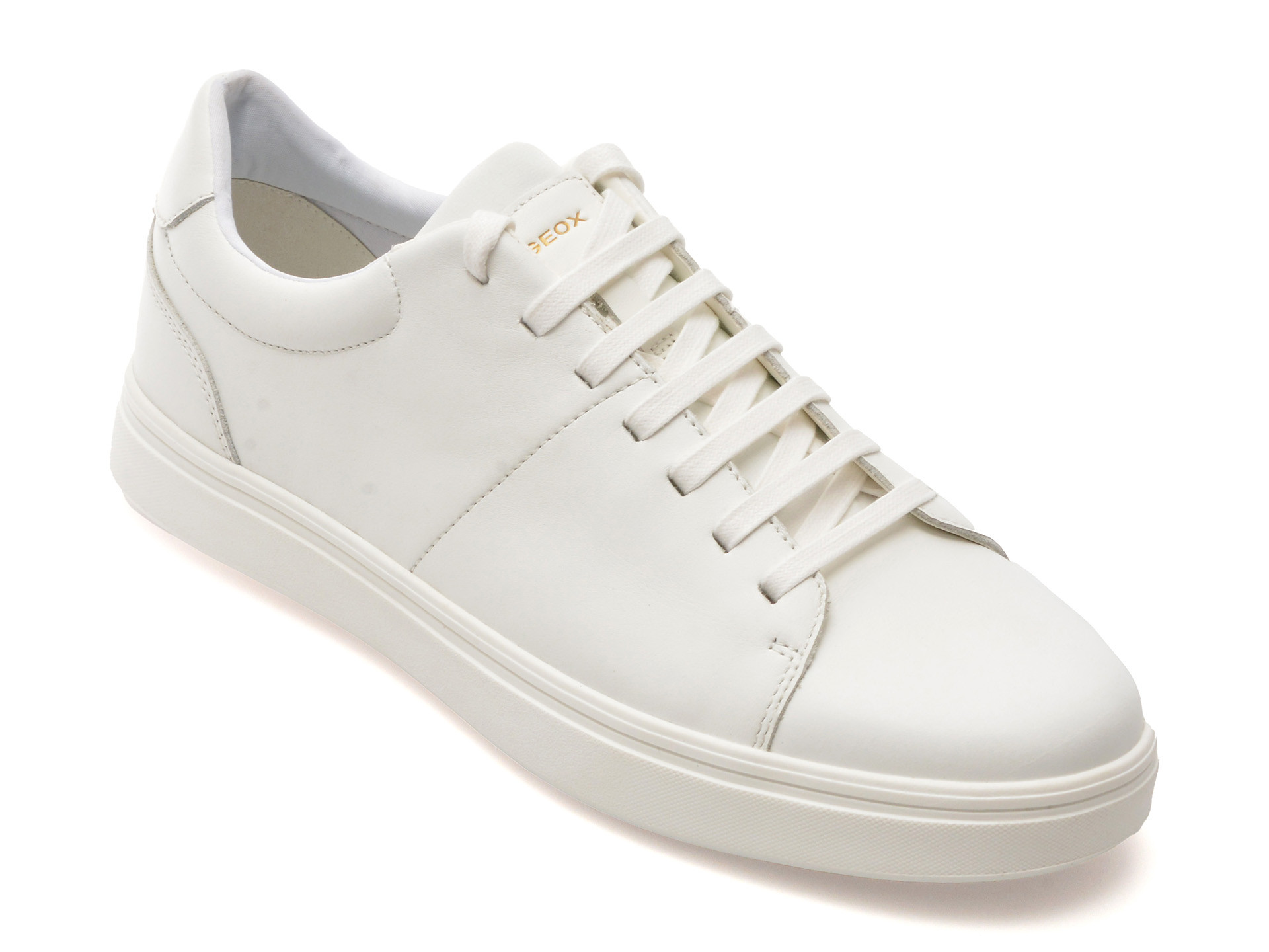 Pantofi sport GEOX albi, U55LDC, din piele naturala