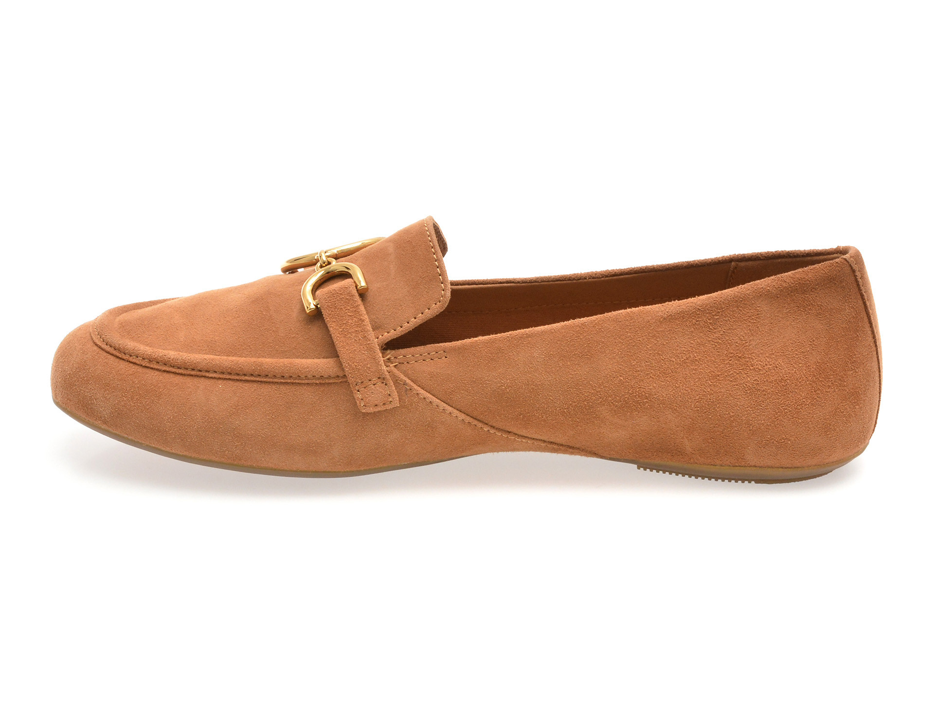 Mocasini GEOX maro, D45MUJ, din piele intoarsa