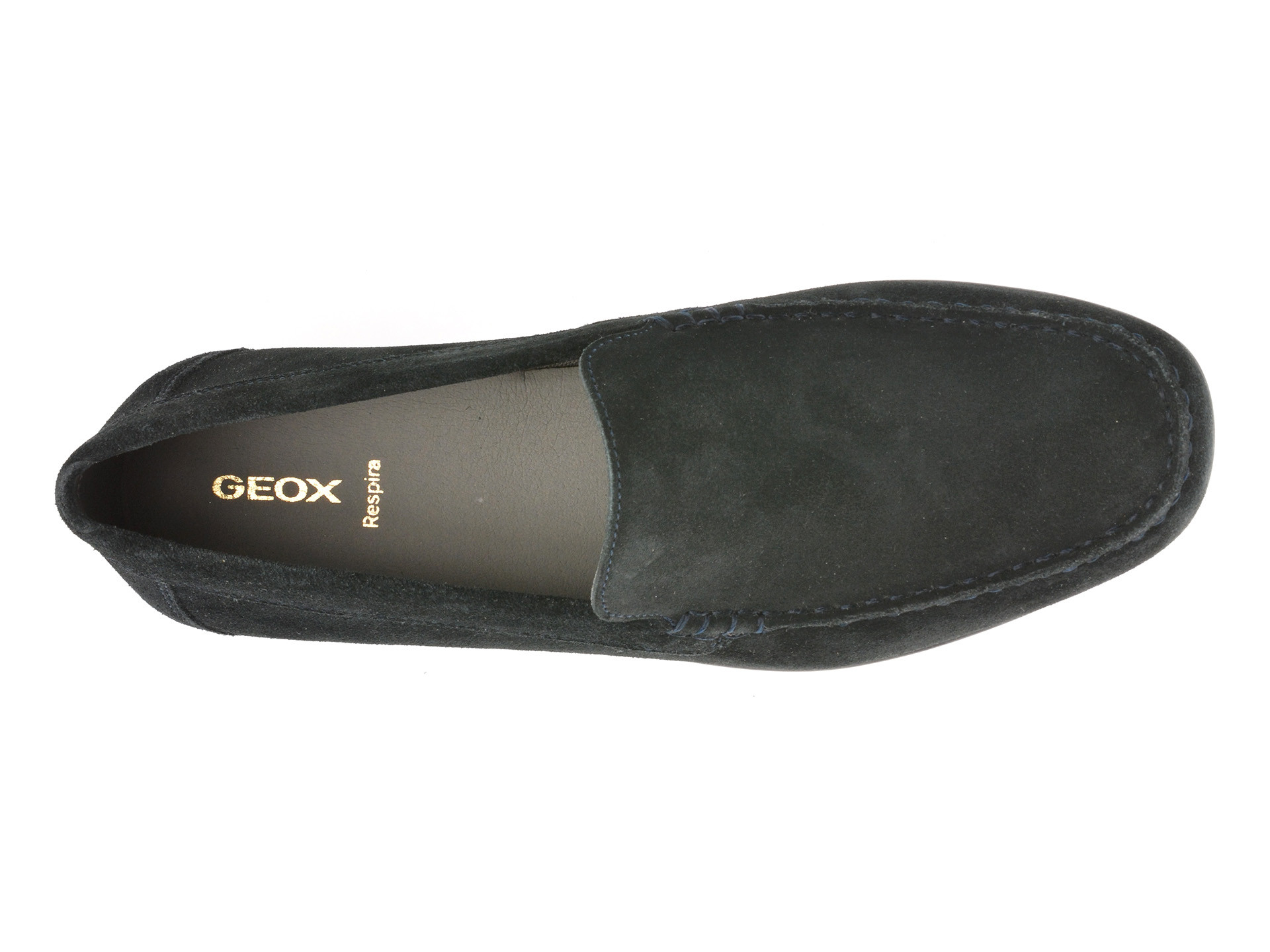 Mocasini GEOX bleumarin, U450WB, din piele intoarsa
