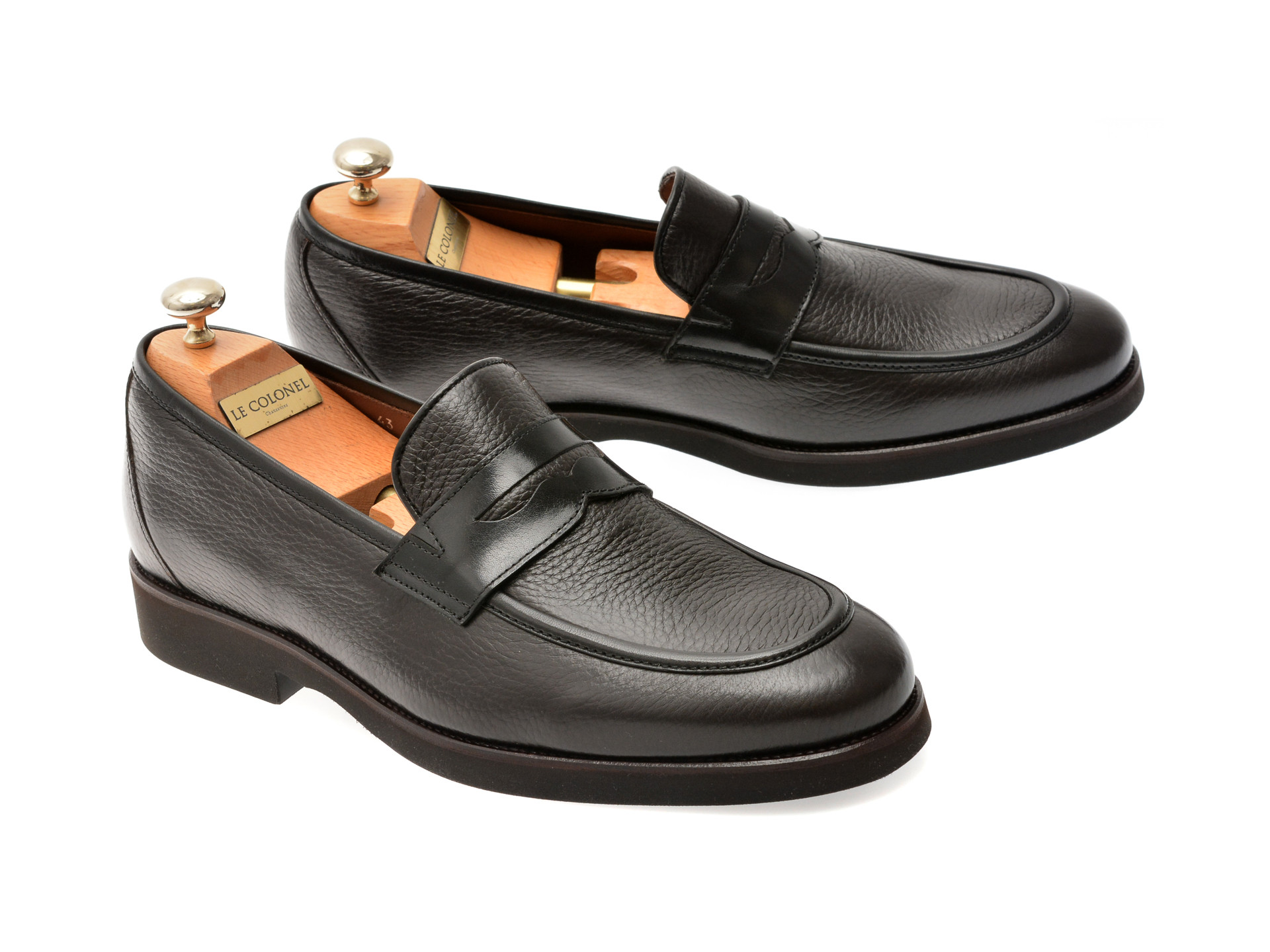 Mocasini eleganti LE COLONEL maro, 48876, din piele naturala